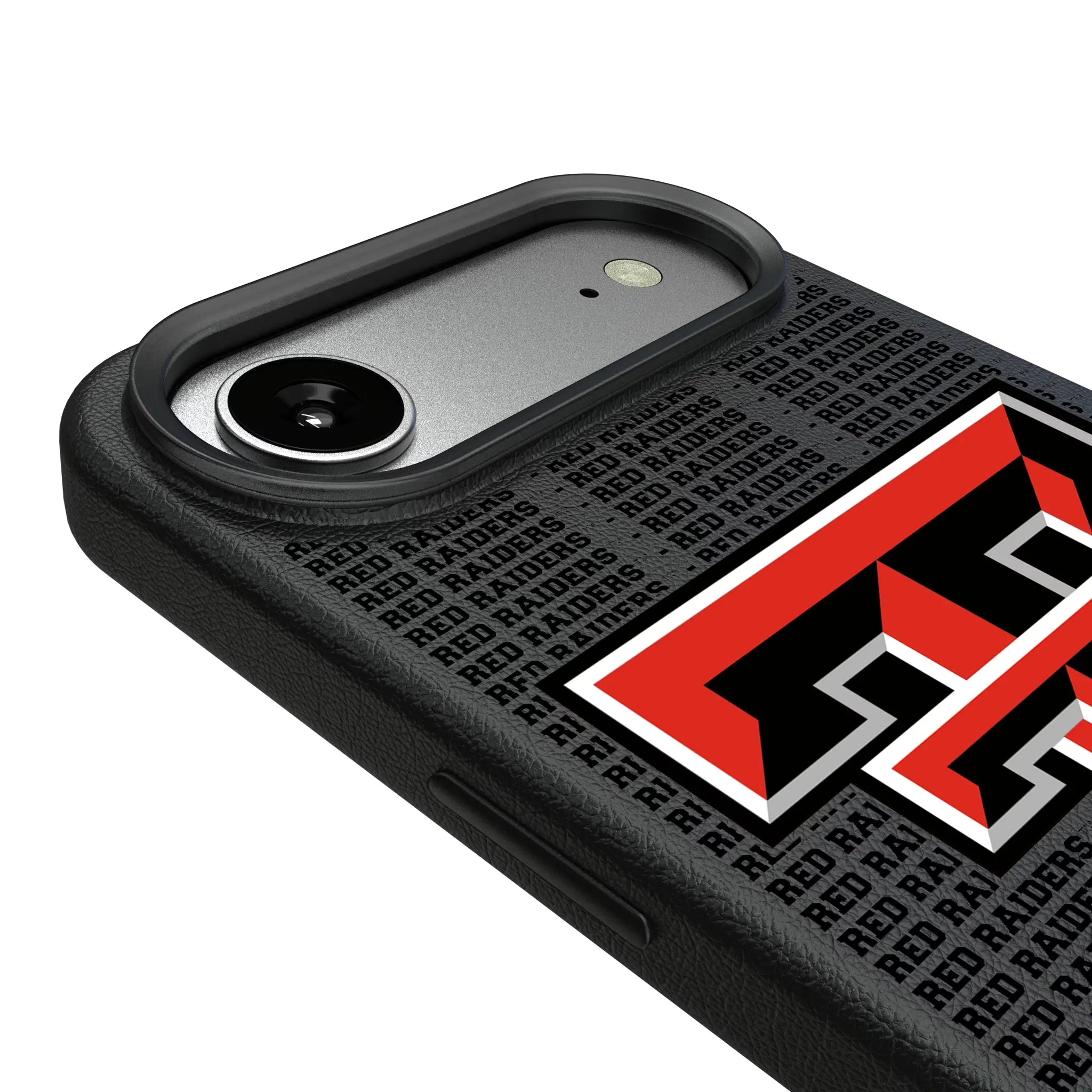 Texas Tech Red Raiders Text Backdrop MagSafe Compatible Phone Case for Apple iPhone