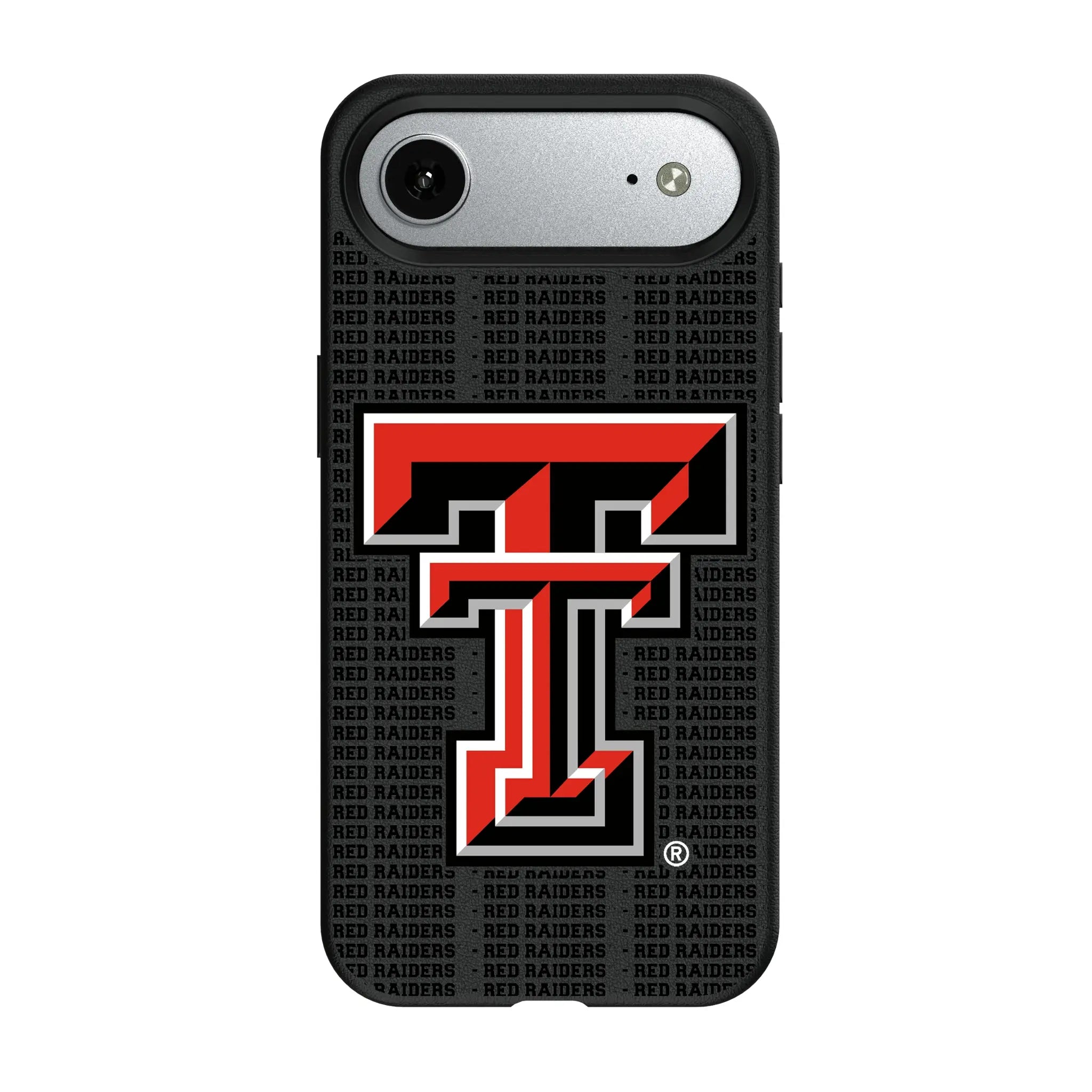Texas Tech Red Raiders Text Backdrop MagSafe Compatible Phone Case for Apple iPhone