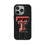 Texas Tech Red Raiders Text Backdrop MagSafe Compatible Phone Case for Apple iPhone