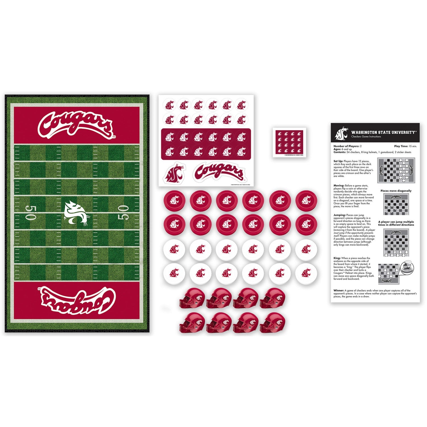 Washington State Cougars Checkers - 757 Sports Collectibles