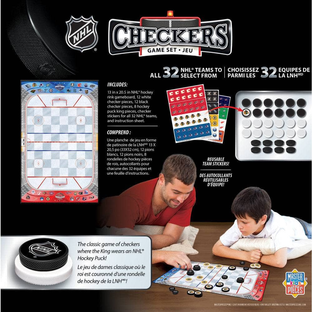 NHL League Checkers Game - Sports Gifts, Sports Memorabilia, Sports Collectibles, Fan Shop