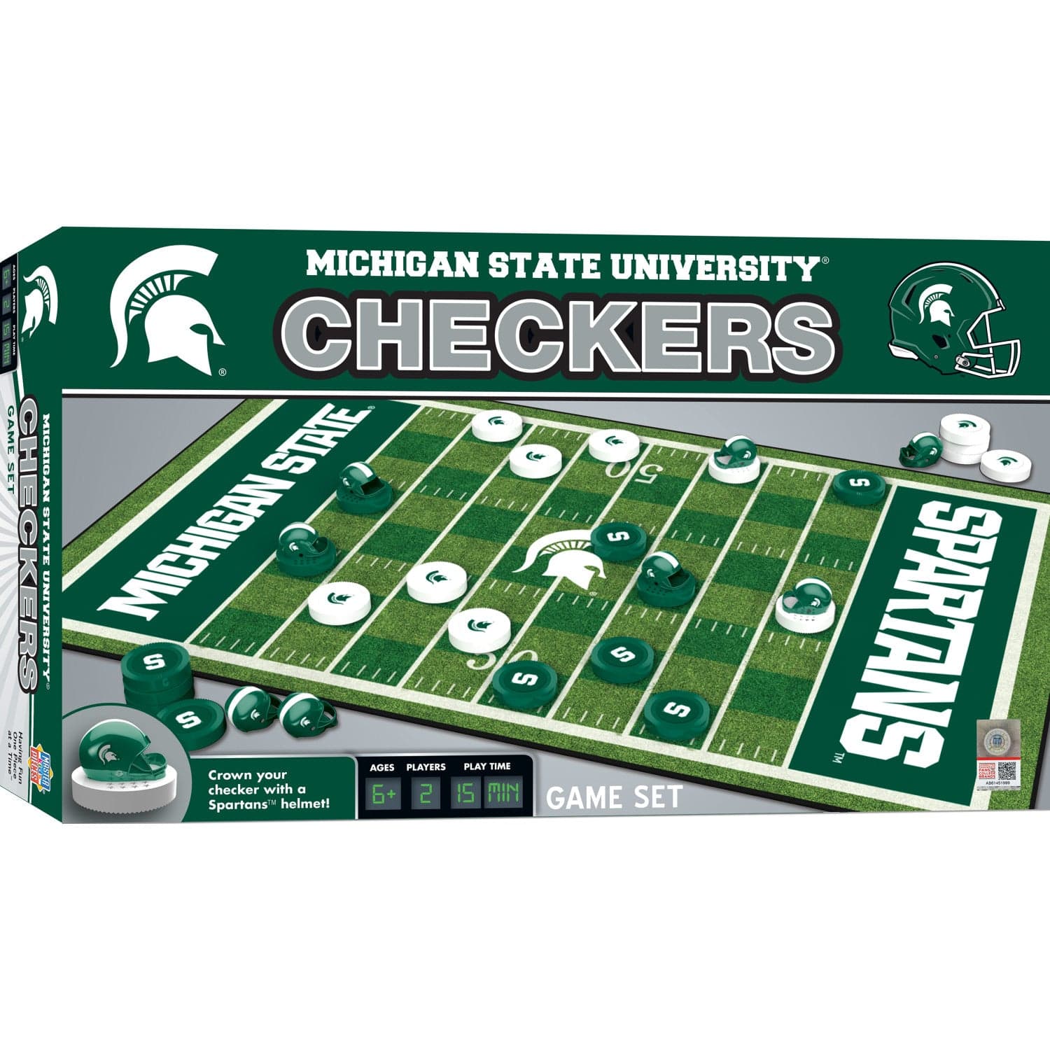 Michigan State Spartans Checkers Set - Sports Gifts, Sports Memorabilia, Sports Collectibles, Fan Shop