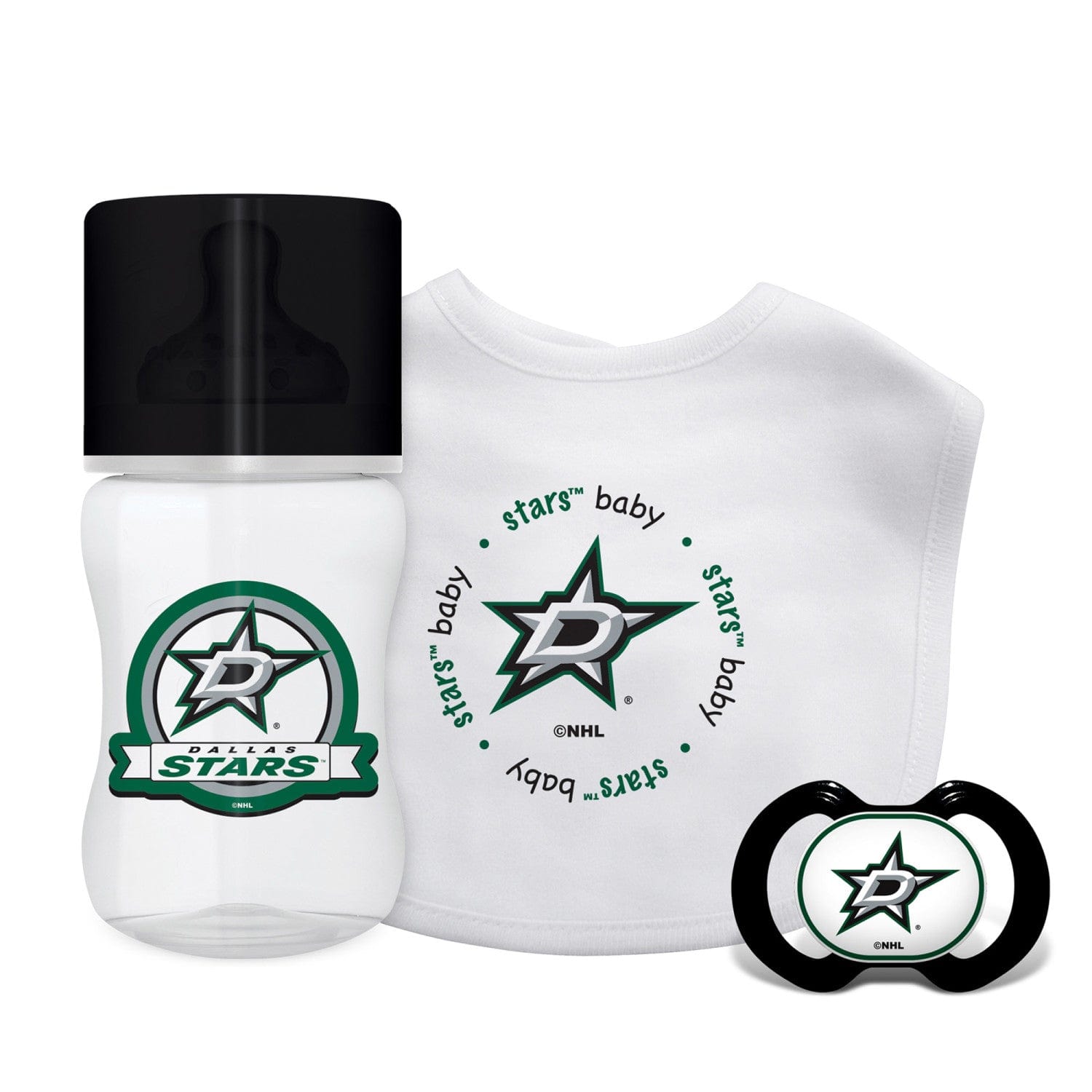 Dallas Stars 3-Piece Baby Gift Set - Sports Gifts, Sports Memorabilia, Sports Collectibles, Fan Shop