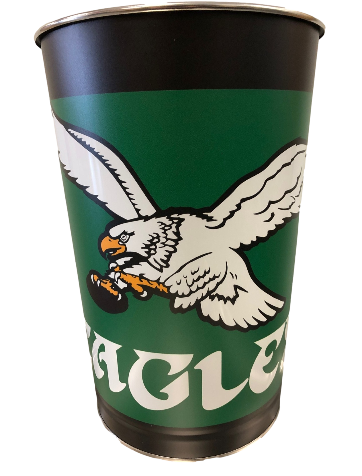 Philadelphia Eagles Retro Throwback Kelly Green Trash Can - Sports Collectibles, Sports Memorabilia, Sports Fan Shop, Sports Gifts