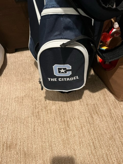 Citadel Bulldogs Birdie Stand Golf Bag Navy - 757 Sports Collectibles