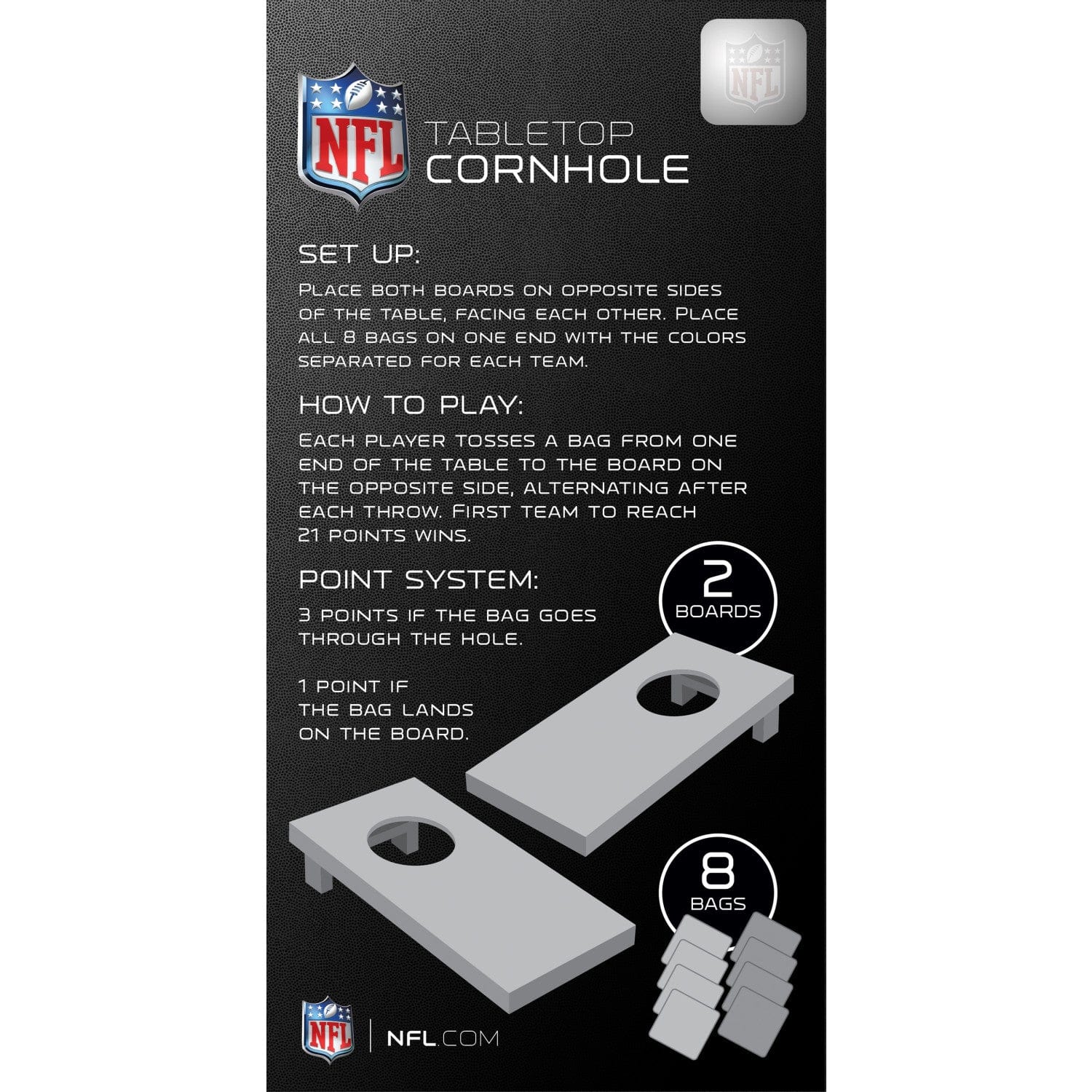 Detroit Lions - NFL Tabletop Cornhole