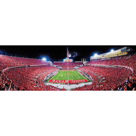 Ohio State Buckeyes - 1000 Piece Panoramic Jigsaw Puzzle - End View - 757 Sports Collectibles