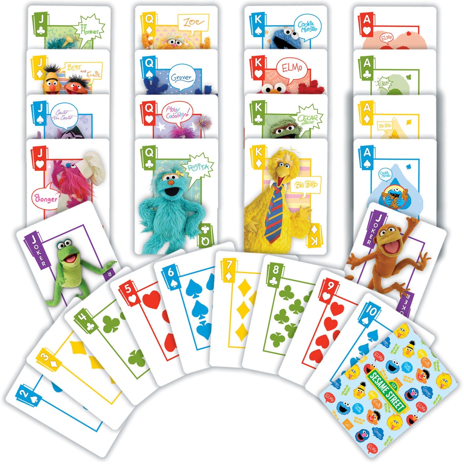 Sesame Street - Elmo & Friends Jumbo Playing Cards - 757 Sports Collectibles