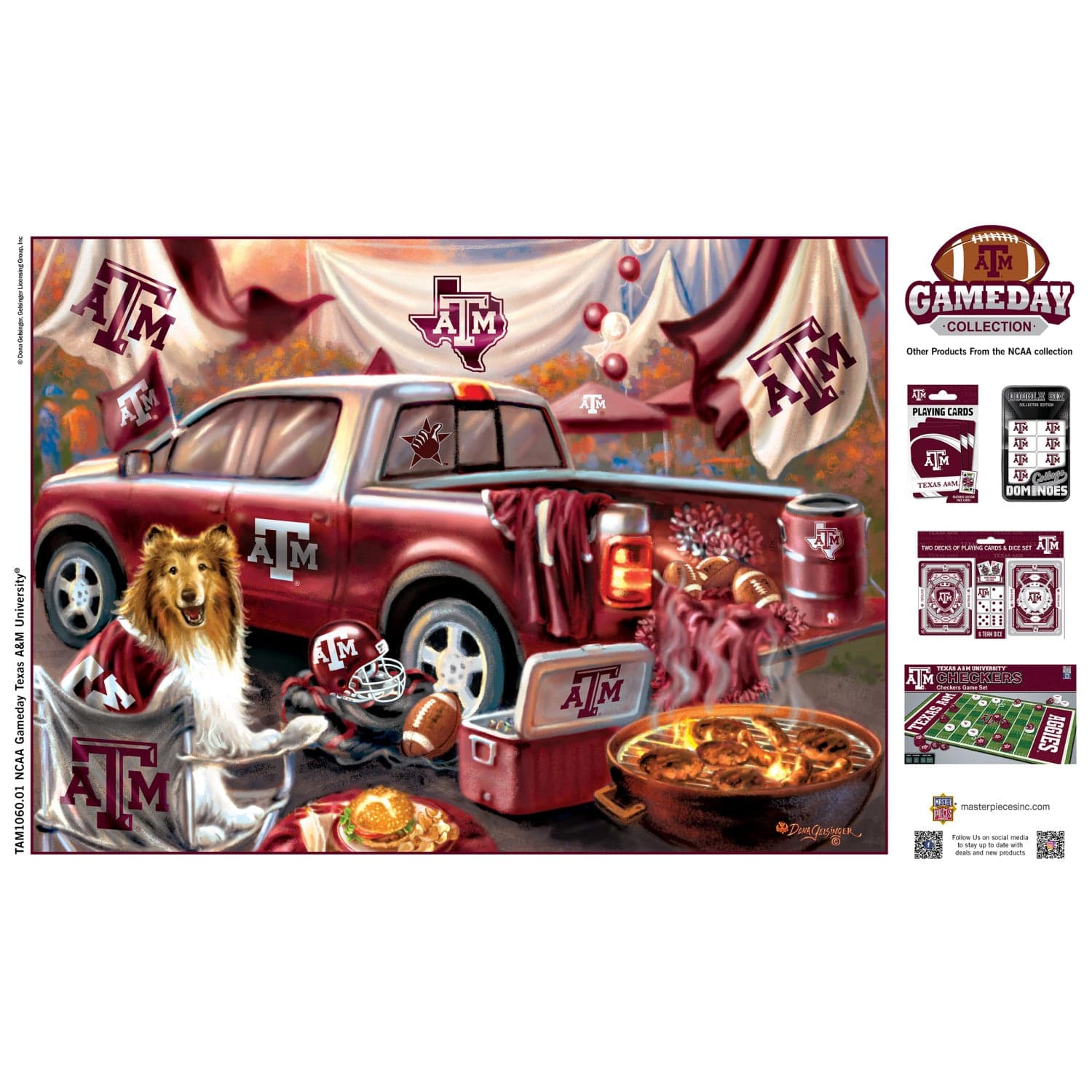 Texas A&M Aggies Gameday 1000 Piece Jigsaw Puzzle - Sports Gifts, Sports Memorabilia, Sports Collectibles, Fan Shop