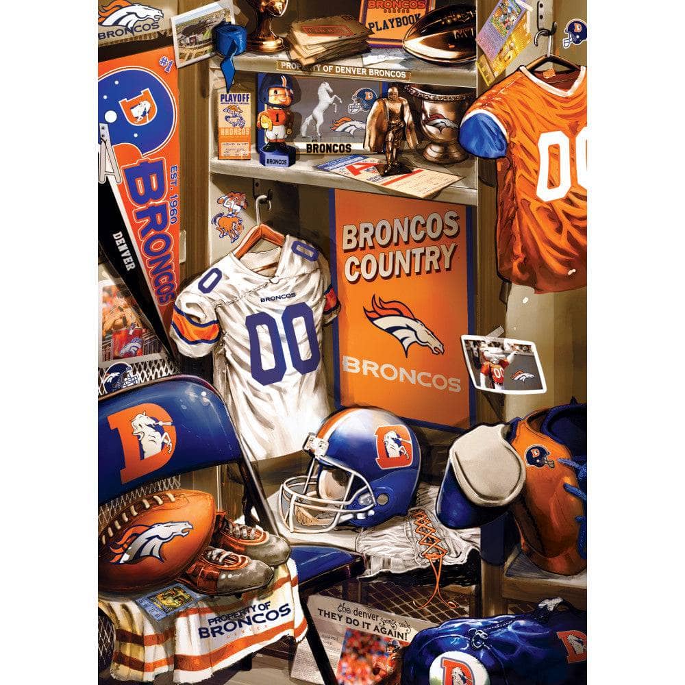 Denver Broncos Locker Room 500 Piece Jigsaw Puzzle