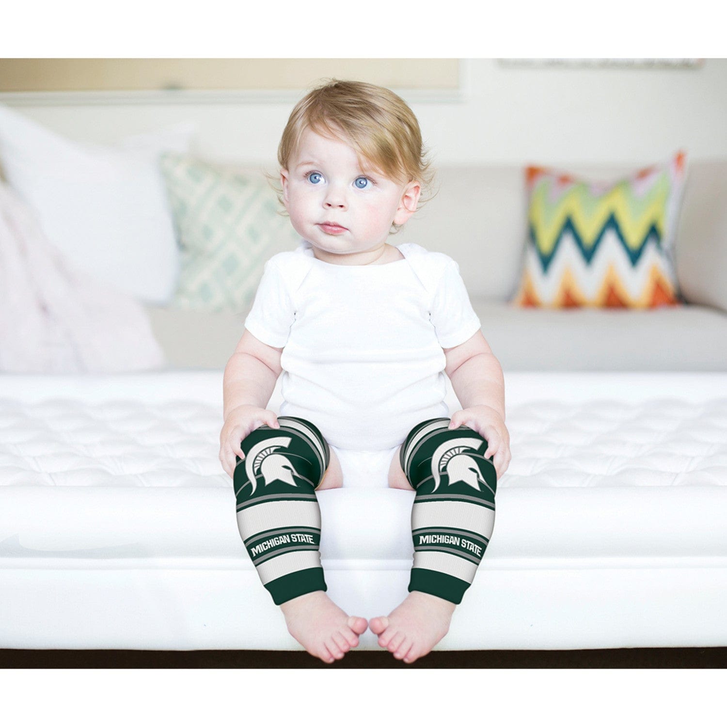 Michigan State Spartans Baby Leg Warmers - Cute and Cozy Team Spirit! - Sports Gifts, Sports Memorabilia, Sports Collectibles, Fan Shop