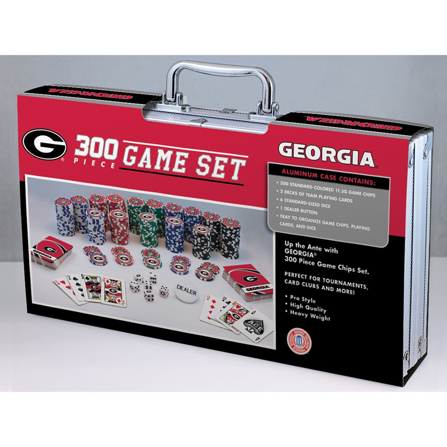 Georgia Bulldogs 300 Piece Poker Set - Ultimate Fan Game Night