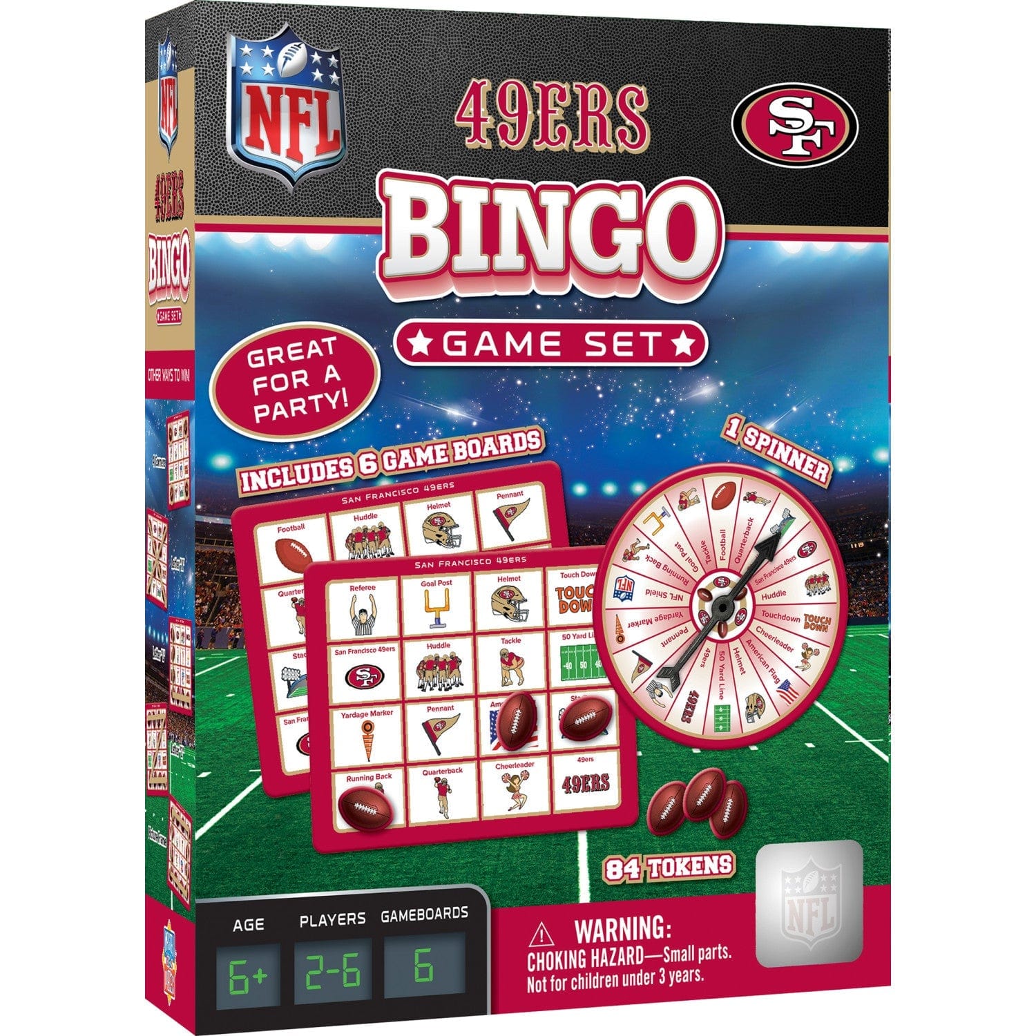 San Francisco 49ers Bingo: Game Day Fun! - Sports Gifts, Sports Memorabilia, Sports Collectibles, Fan Shop