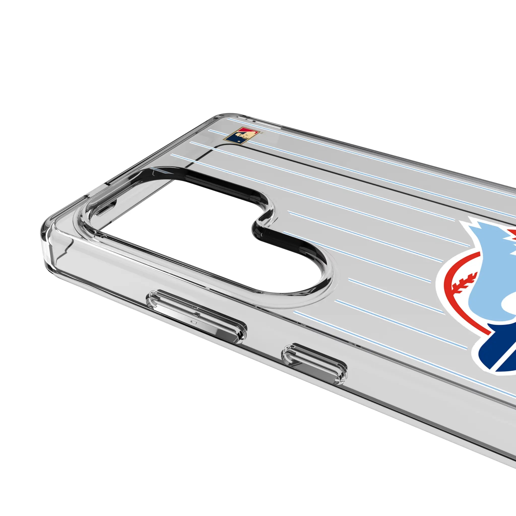 Toronto Blue Jays 1977-1988 - Cooperstown Collection Pinstripe Clear Phone Case for Samsung Galaxy