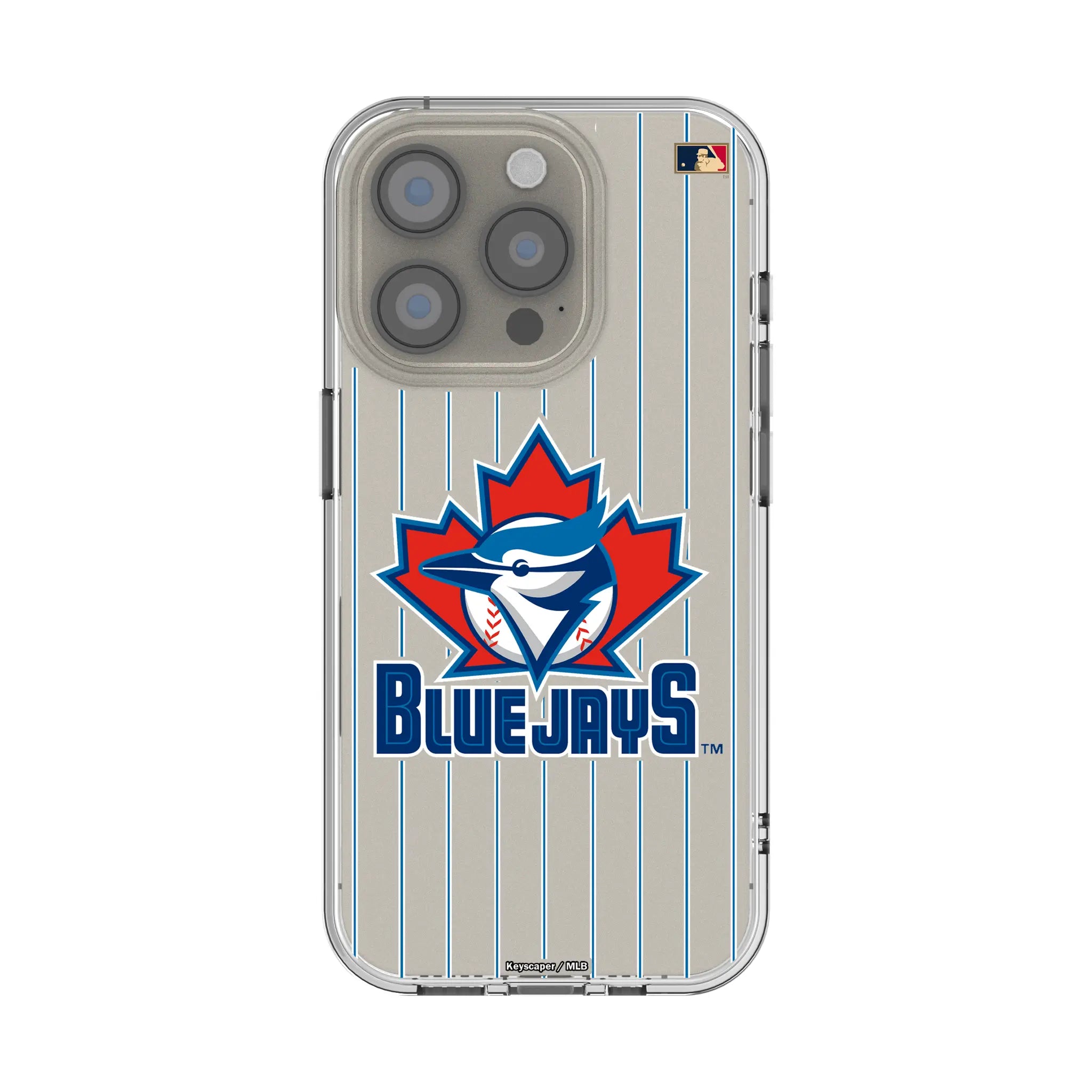 Toronto Blue Jays 1997-2002 - Cooperstown Collection Pinstripe Clear Phone Case for Apple iPhone