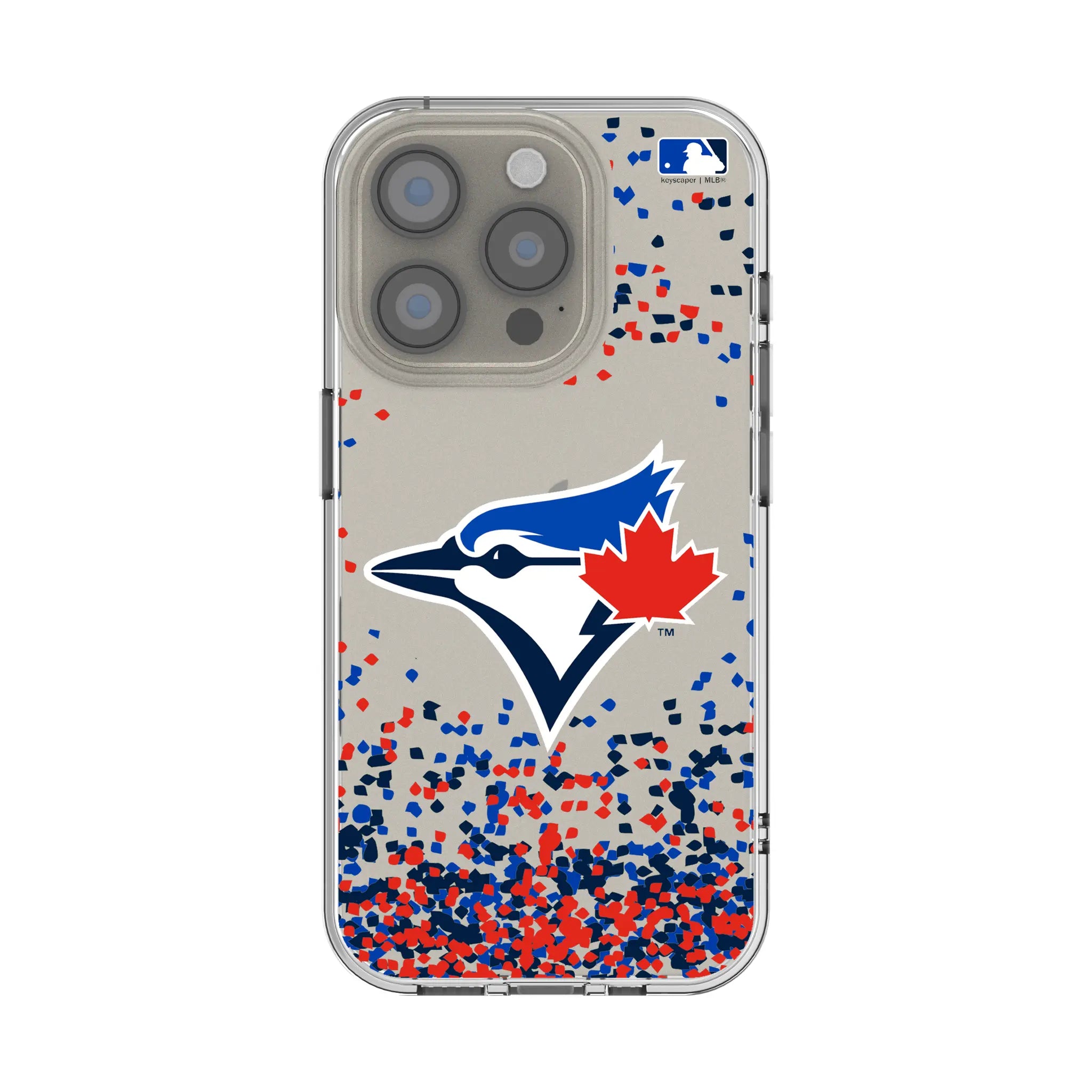 Toronto Blue Jays Confetti Clear Phone Case for Apple iPhone