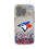 Toronto Blue Jays Confetti Clear Phone Case for Apple iPhone