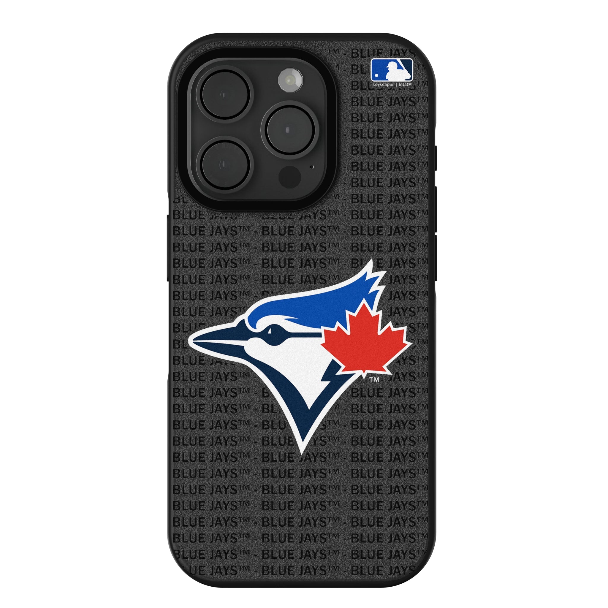 Toronto Blue Jays Text Backdrop Bump Phone Case - Sports Gifts, Sports Memorabilia, Sports Collectibles, Fan Shop