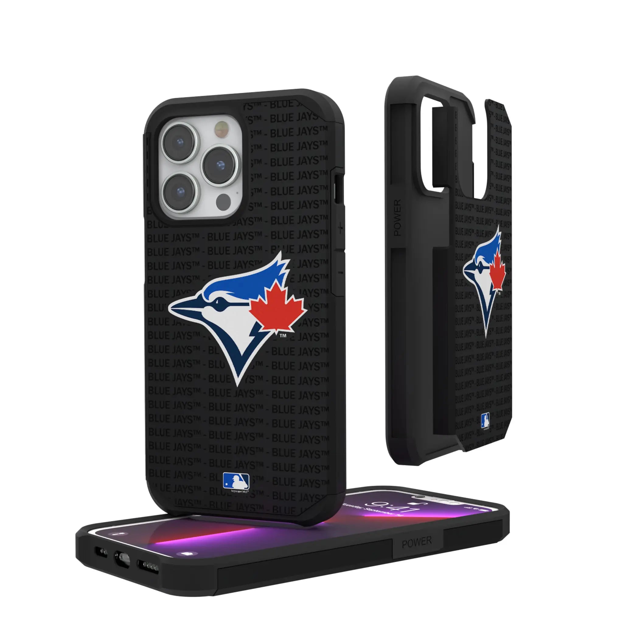 Toronto Blue Jays Text Backdrop Rugged Phone Case