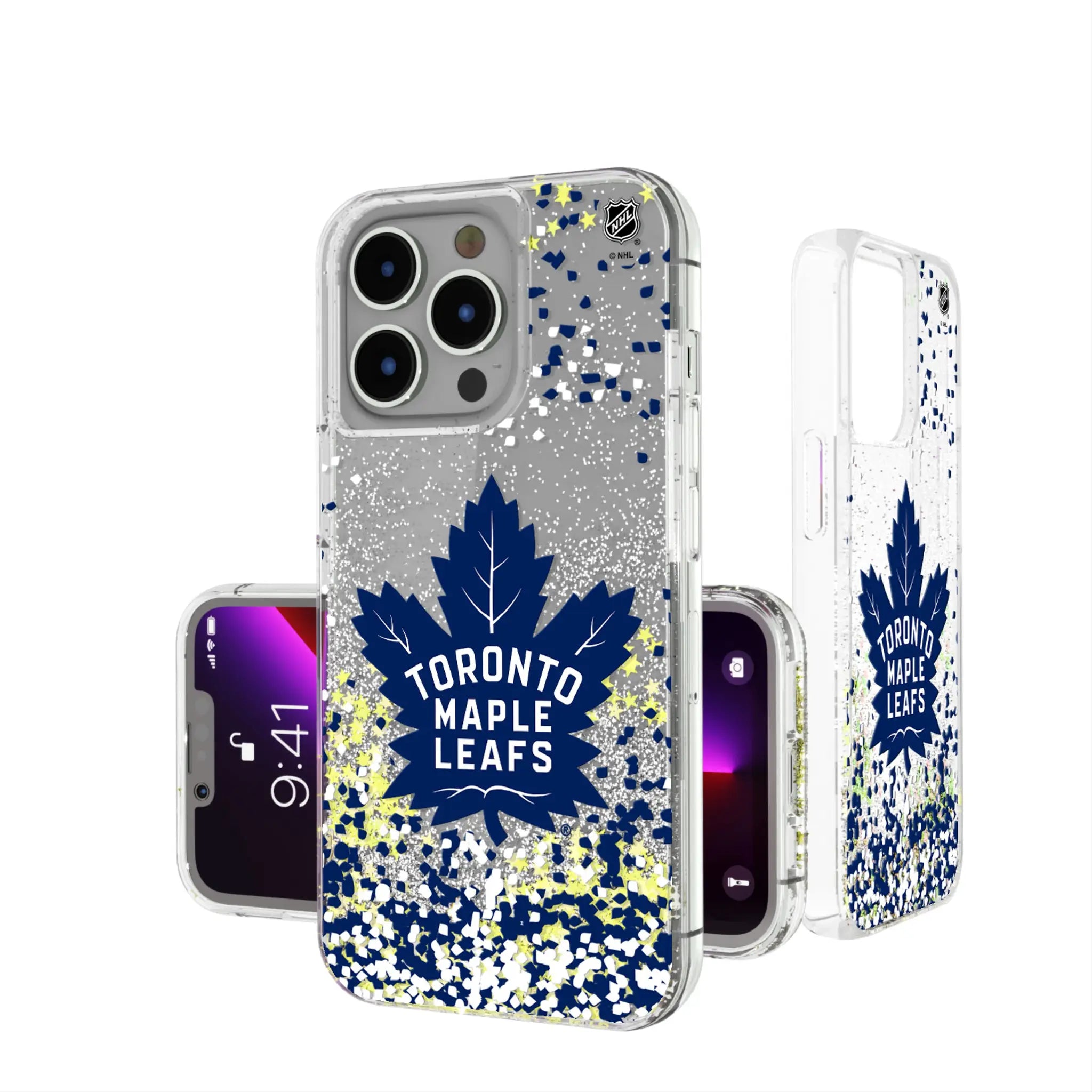 Toronto Maple Leafs Confetti Glitter Phone Case