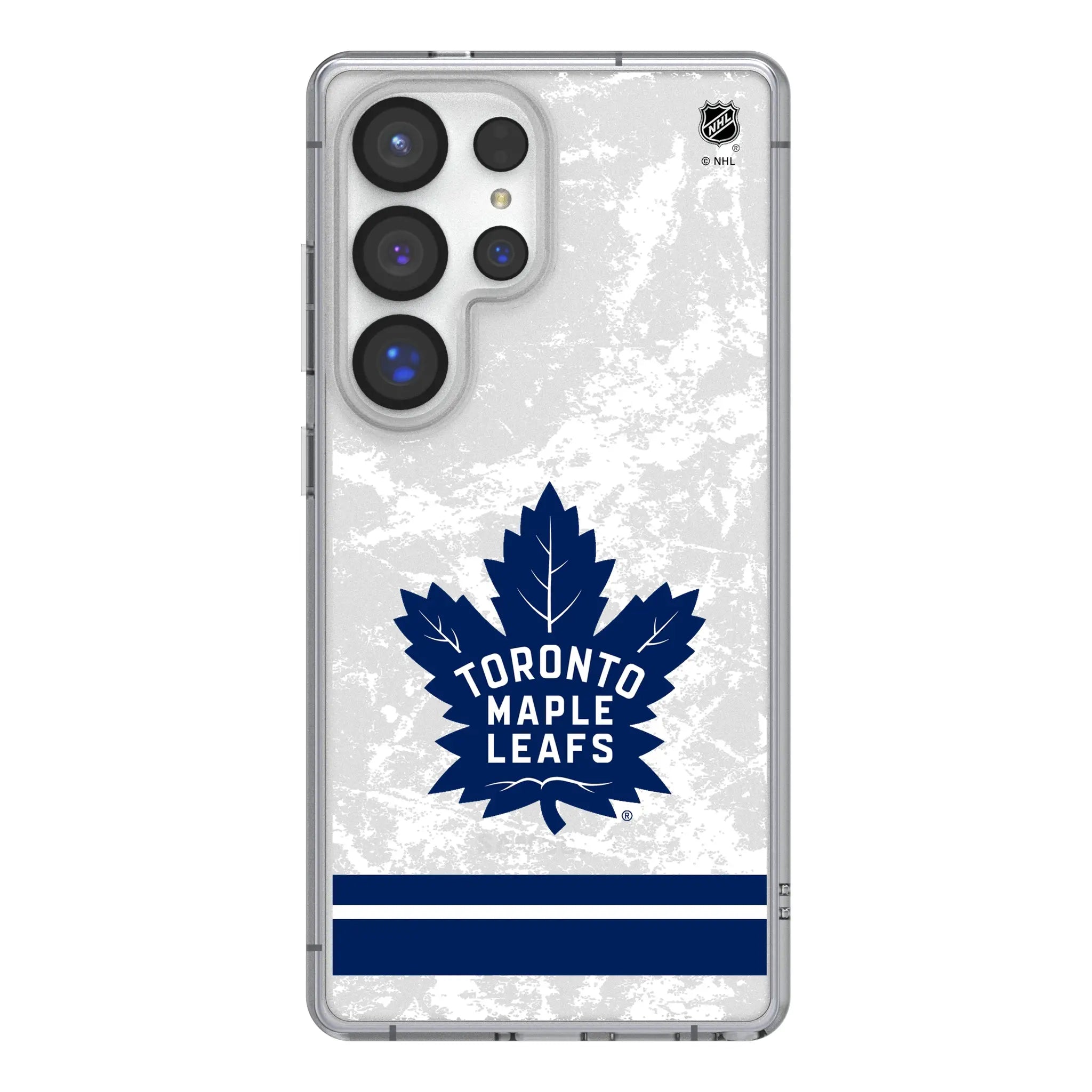 Toronto Maple Leafs Ice Stripe Clear Phone Case for Samsung Galaxy