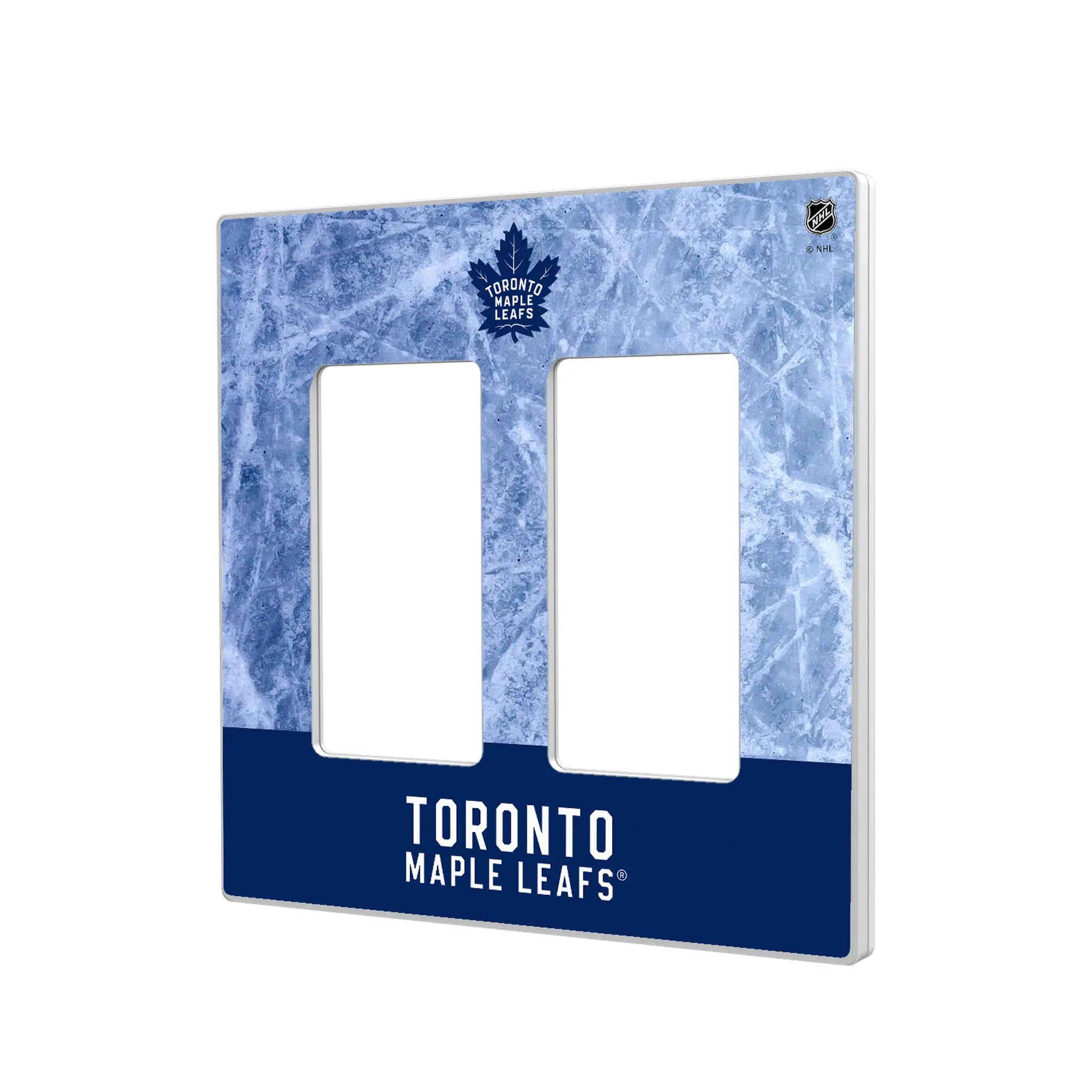 Toronto Maple Leafs Ice Wordmark Hidden-Screw Light Switch Plate