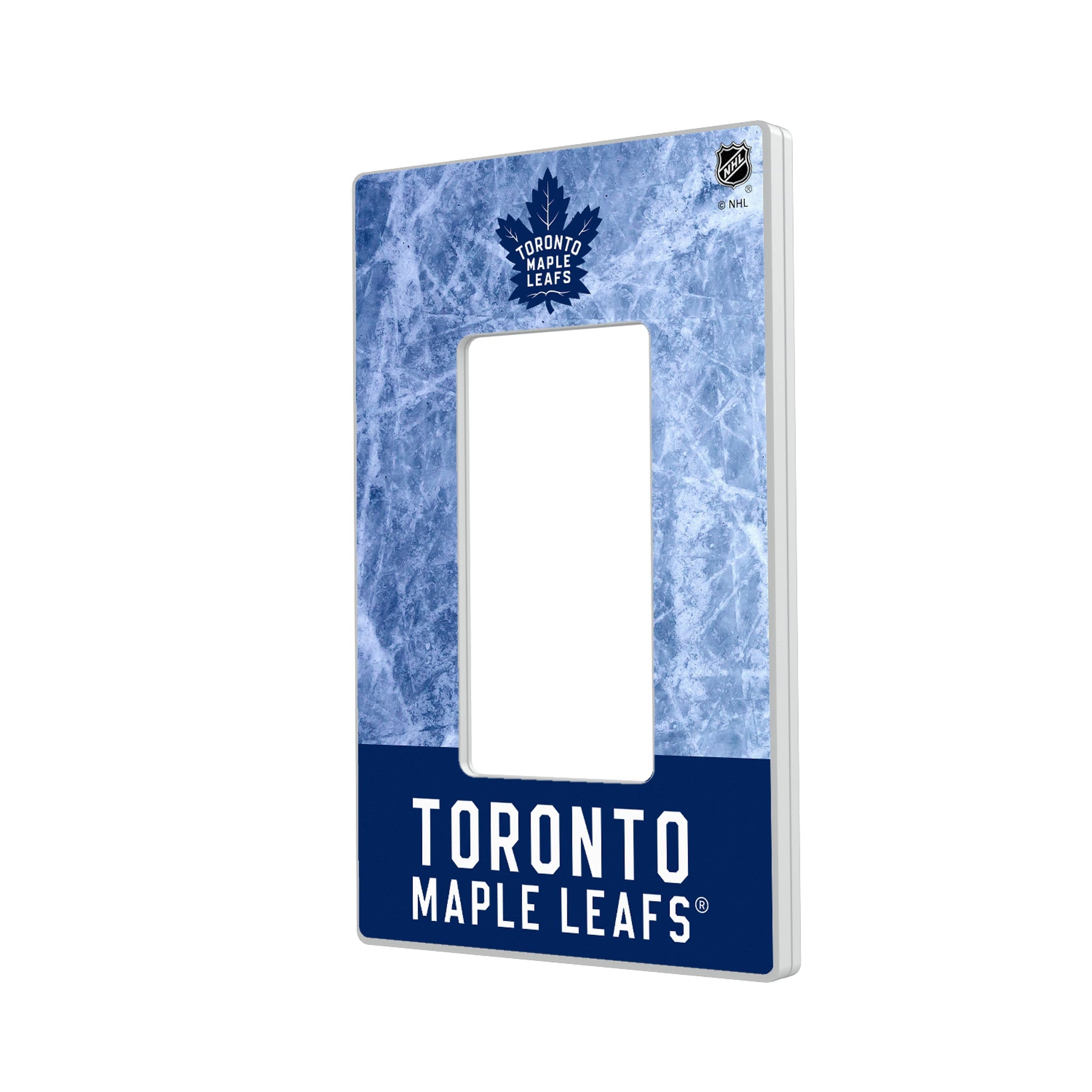 Toronto Maple Leafs Ice Wordmark Hidden-Screw Light Switch Plate