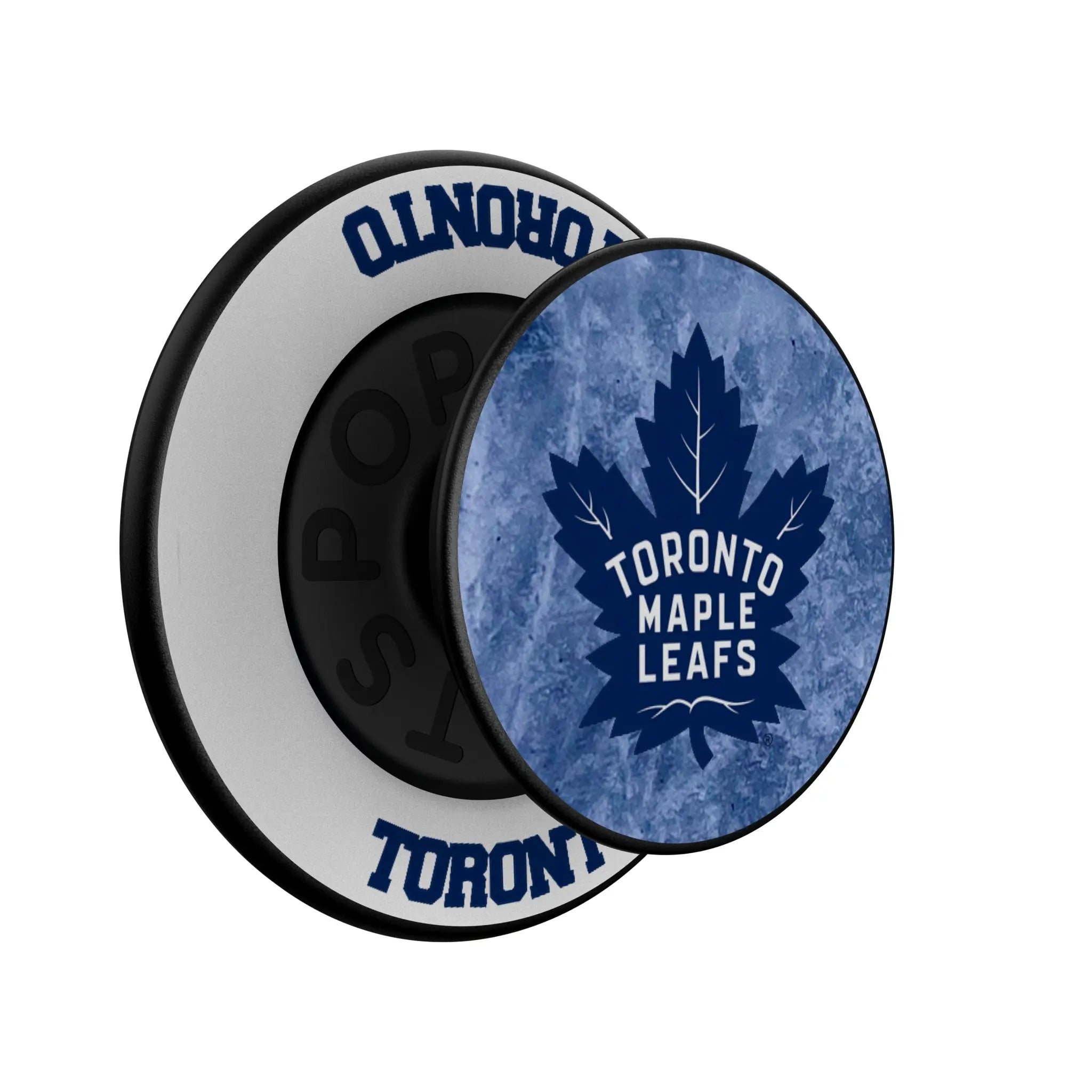 Toronto Maple Leafs Ice Wordmark PopSockets Magnetic Phone Grip and Stand