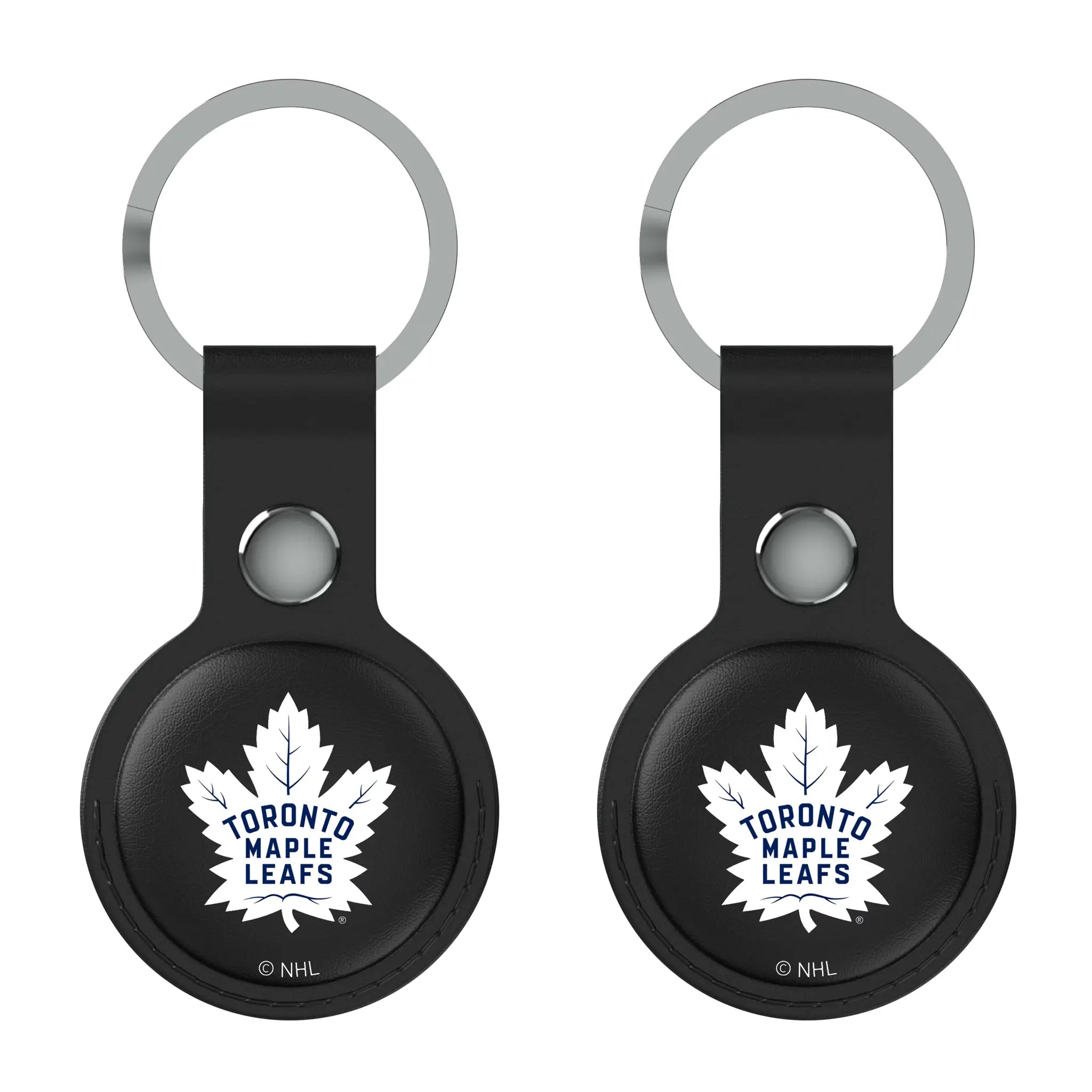 Toronto Maple Leafs Insignia Black Airtag Holder 2-Pack