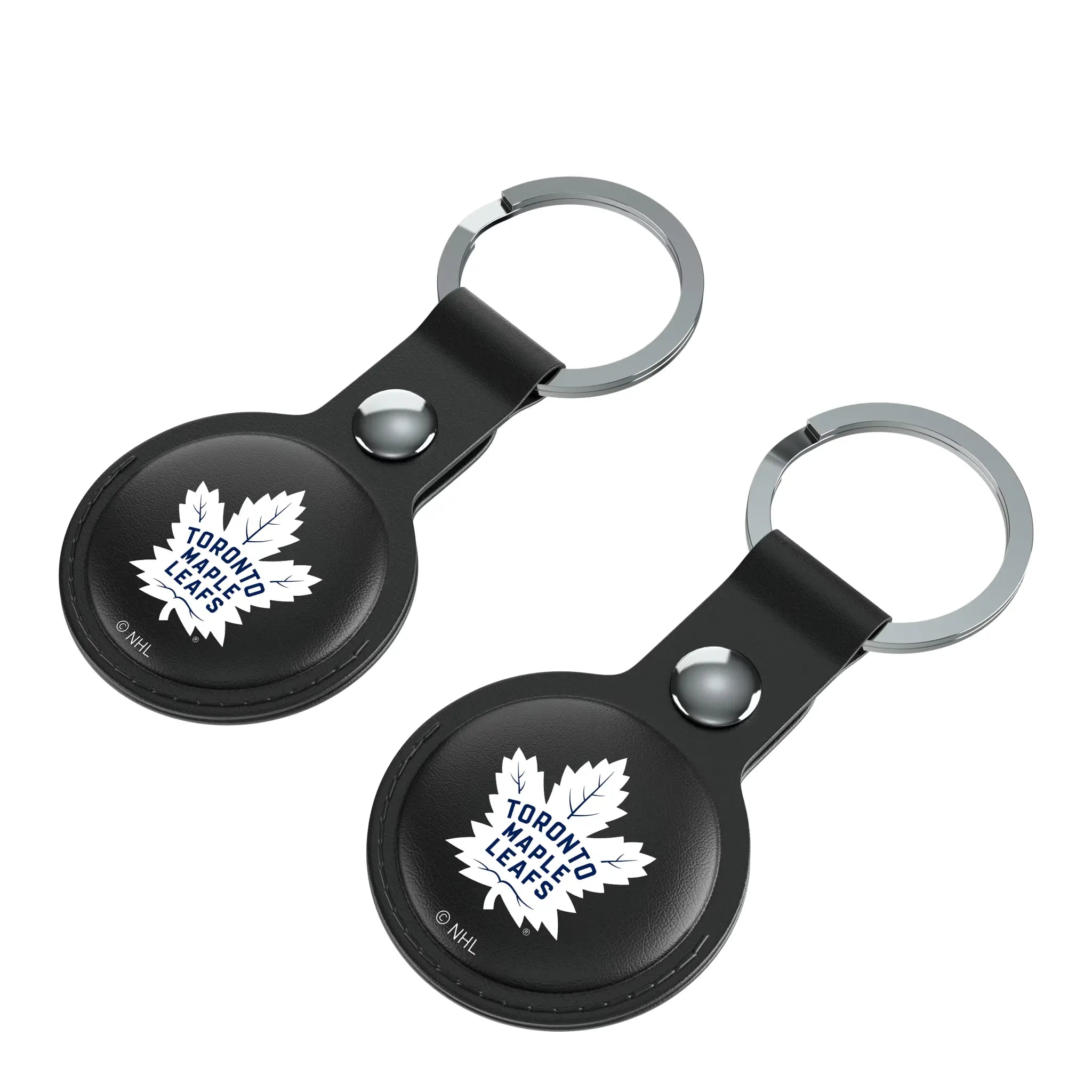 Toronto Maple Leafs Insignia Black Airtag Holder 2-Pack