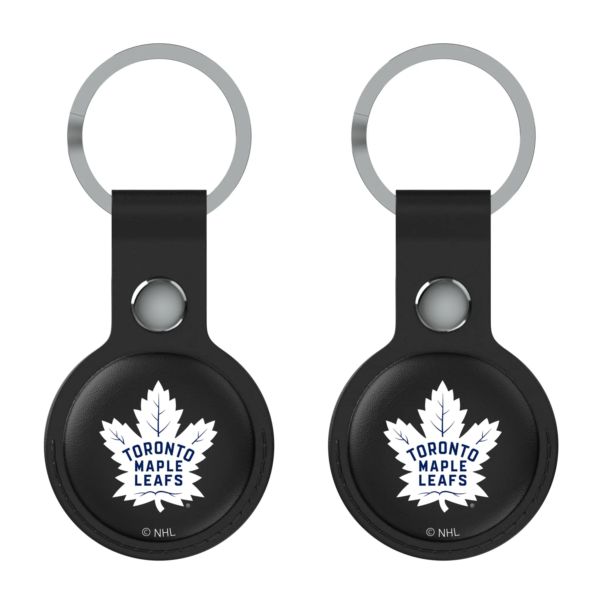 Toronto Maple Leafs Insignia Black Airtag Holder 2-Pack