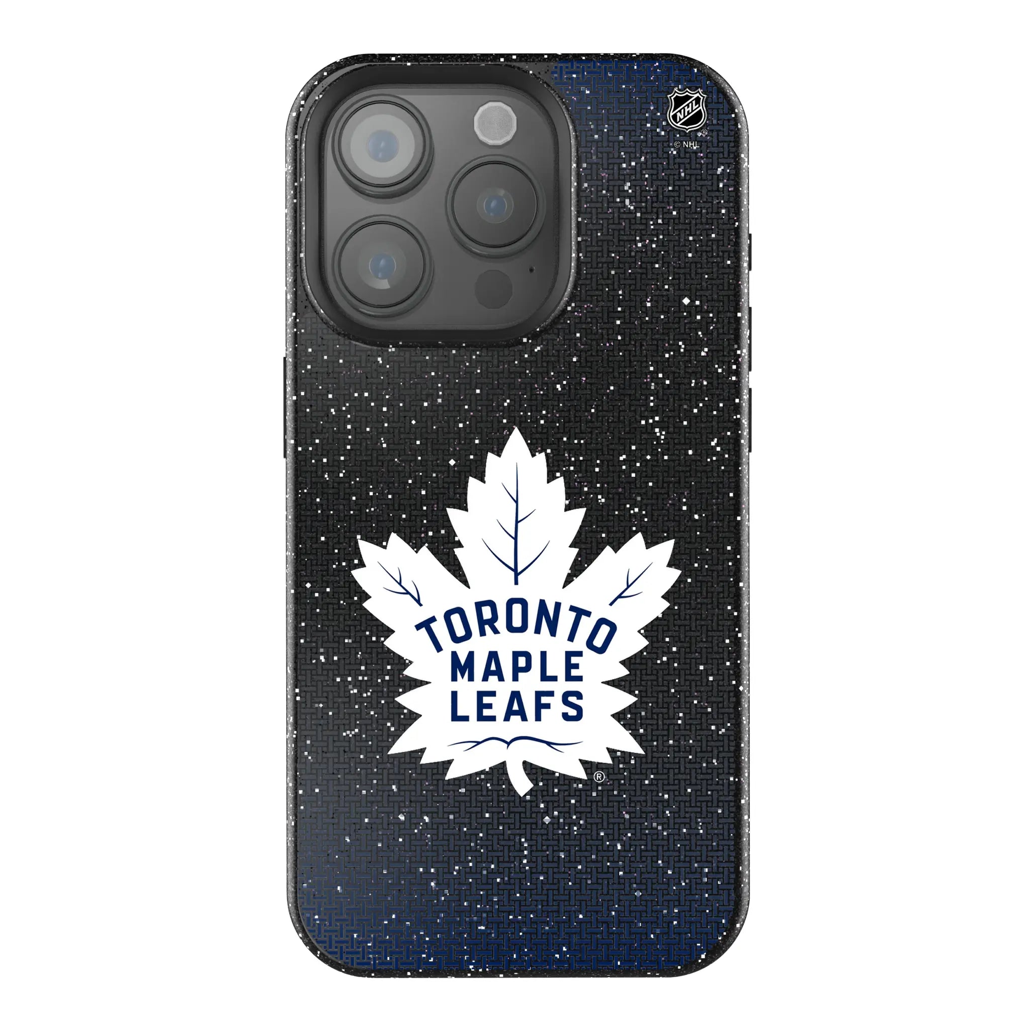 Toronto Maple Leafs Linen Bling Phone Case for Apple iPhone