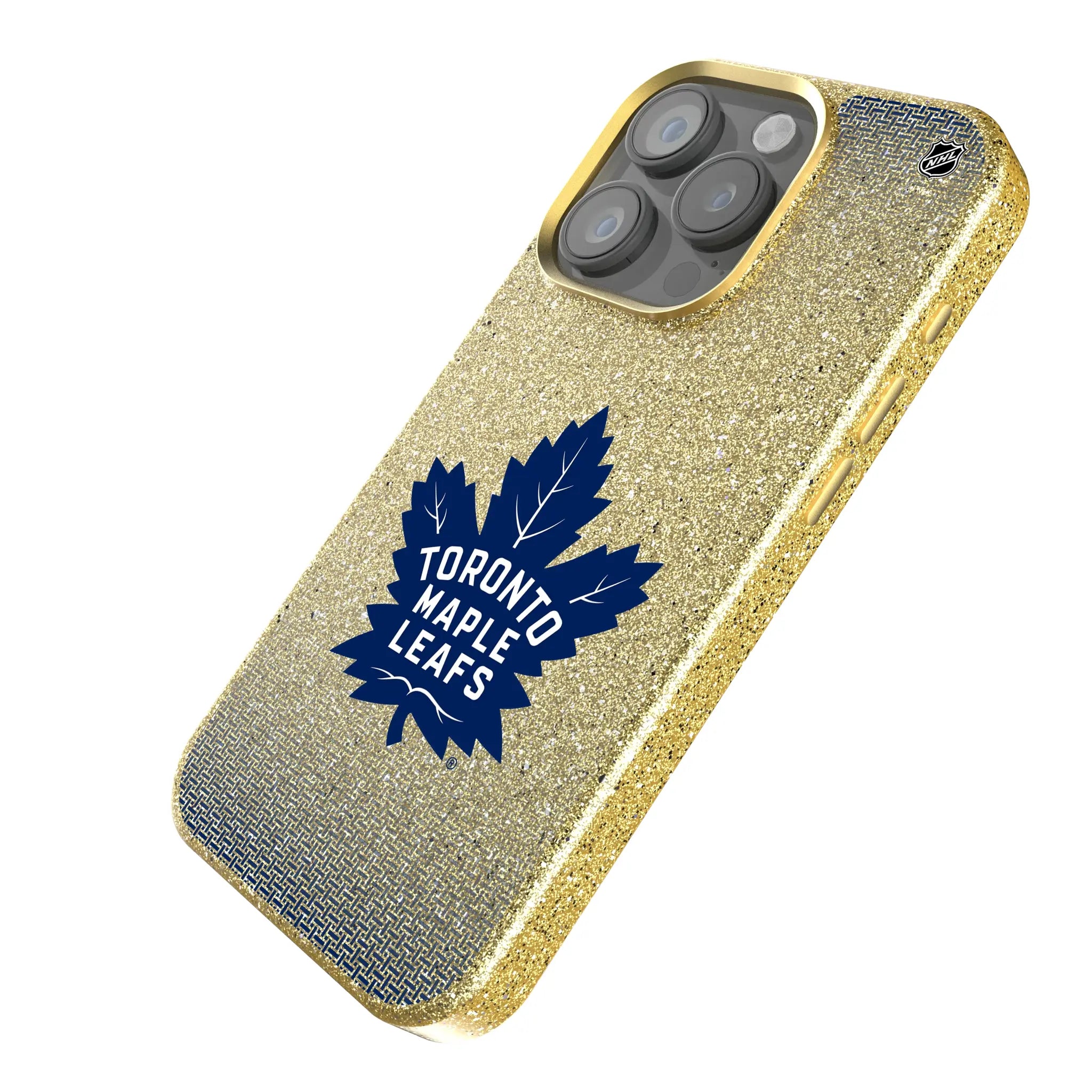 Toronto Maple Leafs Linen Bling Phone Case for Apple iPhone