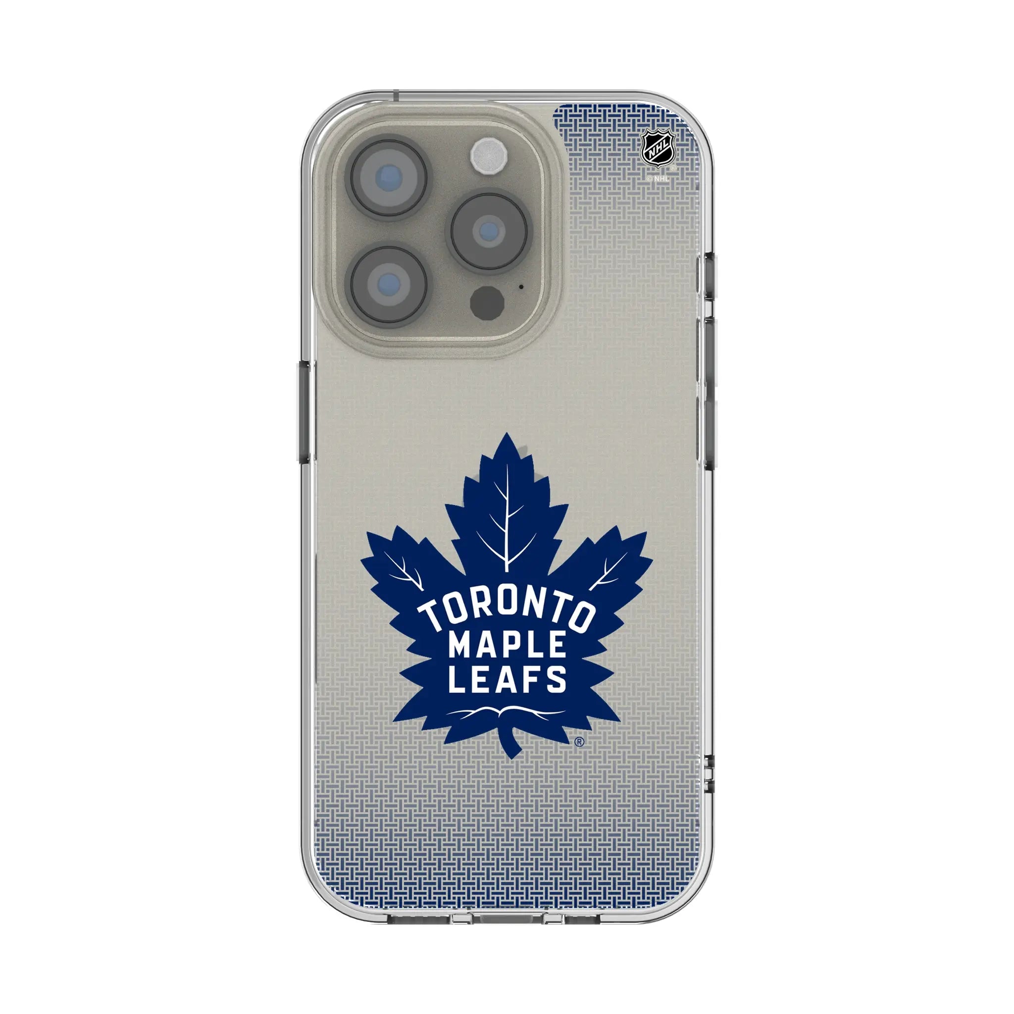 Toronto Maple Leafs Linen Clear Phone Case for Apple iPhone
