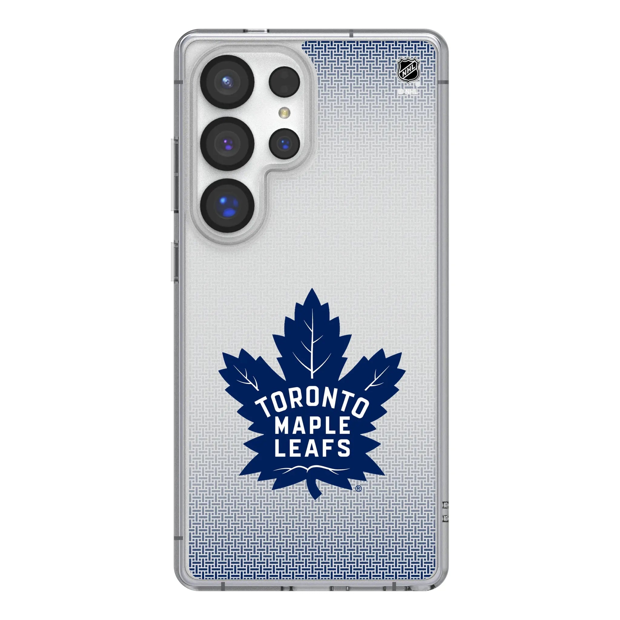 Toronto Maple Leafs Linen Clear Phone Case for Samsung Galaxy