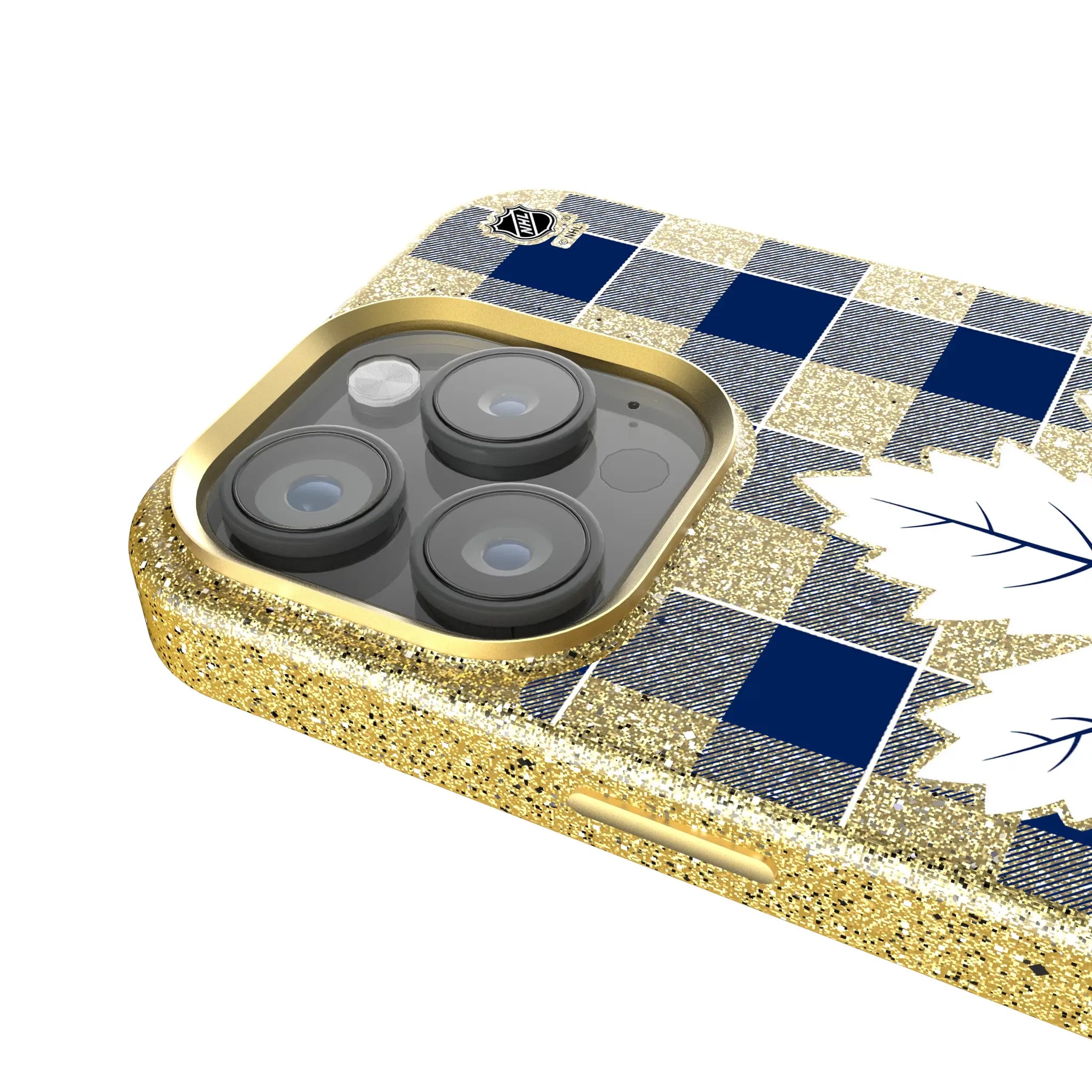 Toronto Maple Leafs Plaid Bling Phone Case