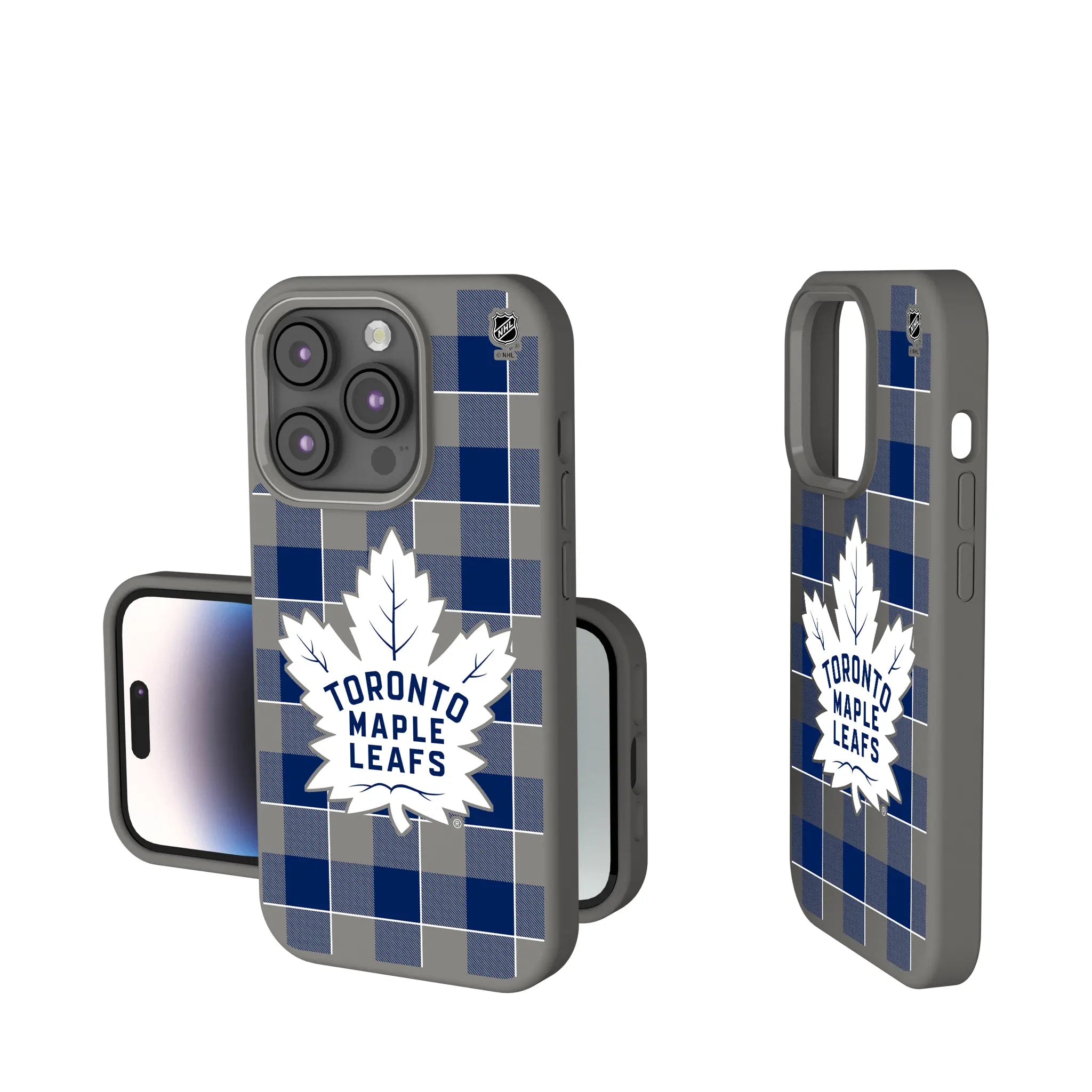 Toronto Maple Leafs Plaid Soft Touch Phone Case