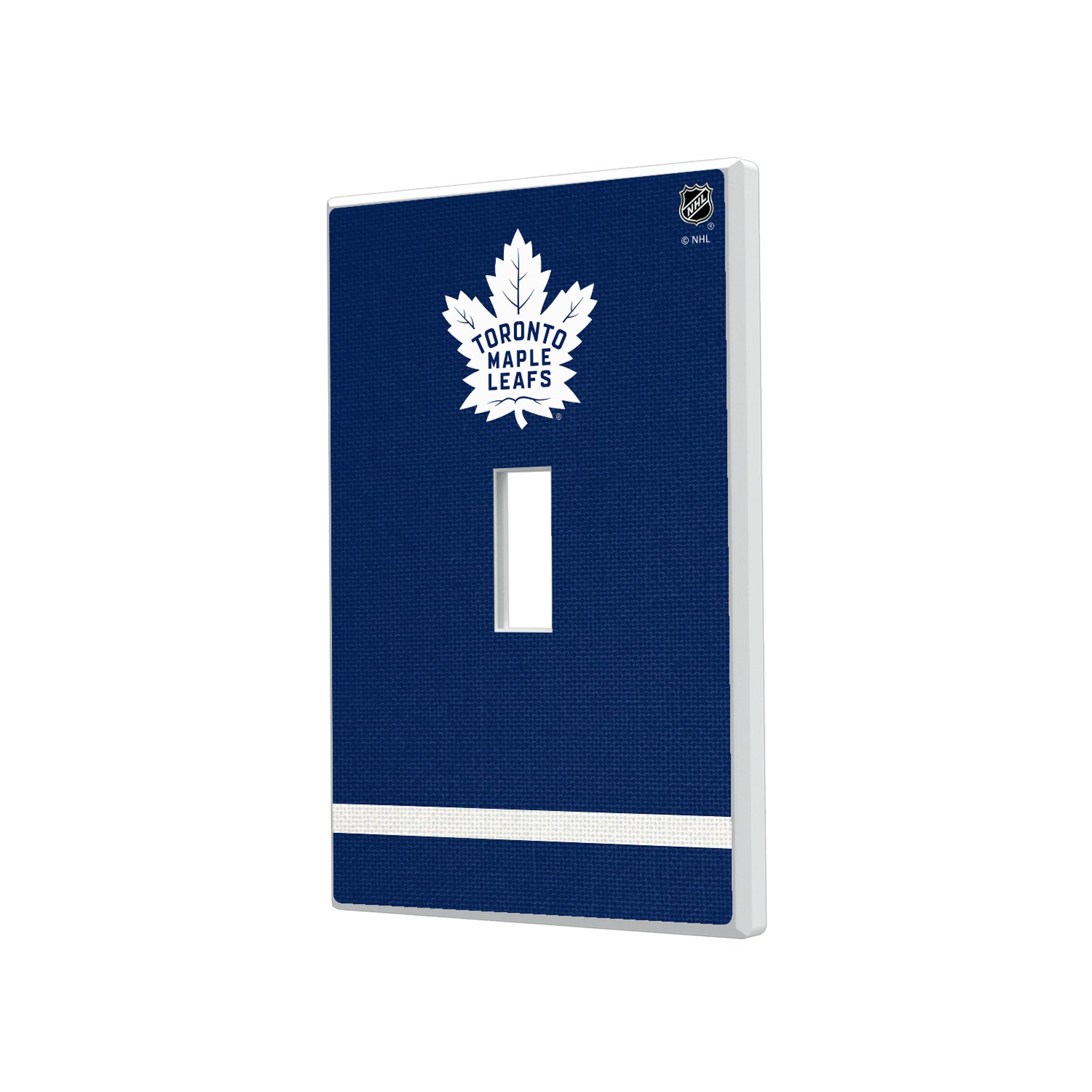 Toronto Maple Leafs Stripe Hidden-Screw Light Switch Plate