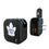 Toronto Maple Leafs Text Backdrop 2 in 1 USB A/C Charger