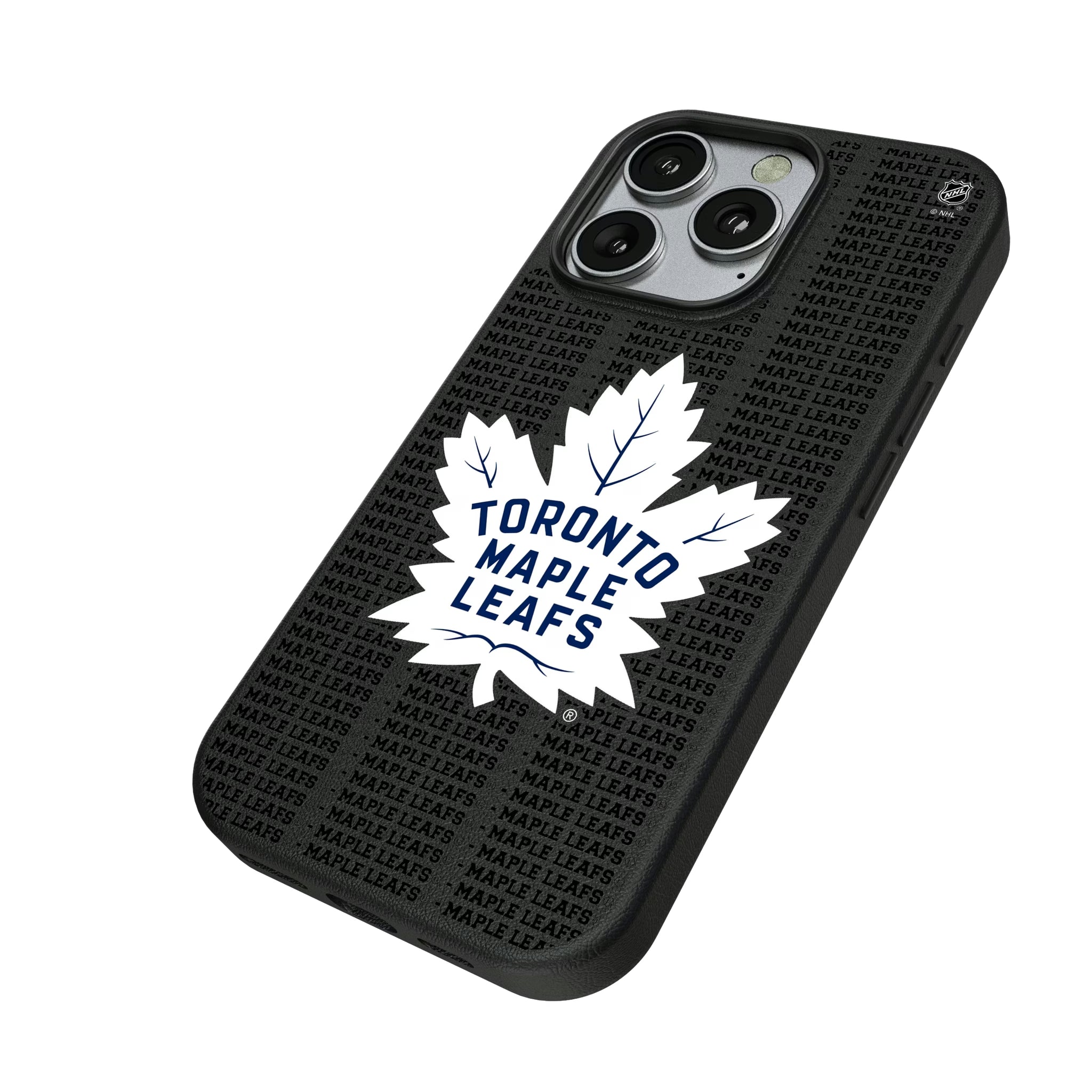 Toronto Maple Leafs Text Backdrop MagSafe Compatible Phone Case for Apple iPhone - Sports Gifts, Sports Memorabilia, Sports Collectibles, Fan Shop