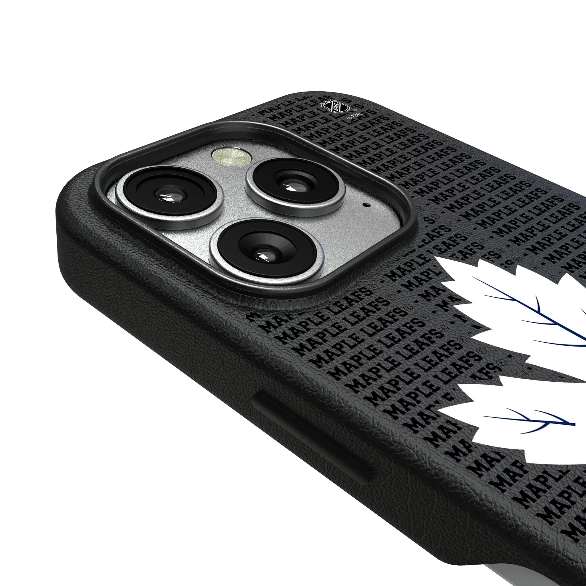 Toronto Maple Leafs Text Backdrop MagSafe Compatible Phone Case for Apple iPhone