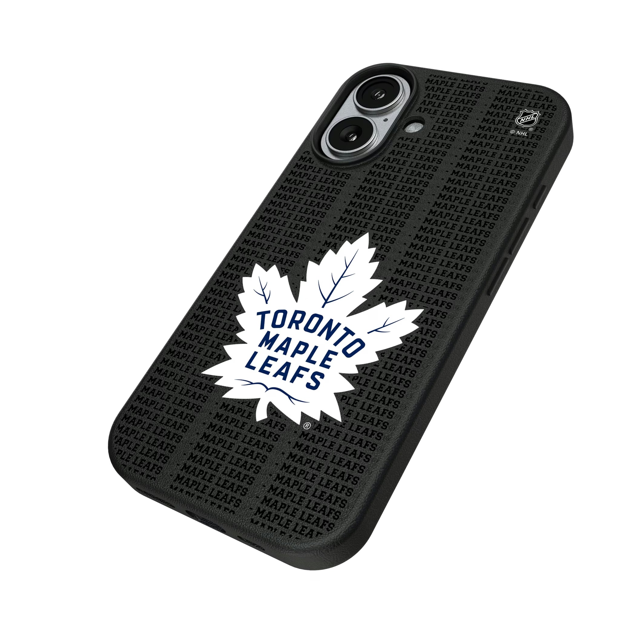 Toronto Maple Leafs Text Backdrop MagSafe Compatible Phone Case for Apple iPhone - Sports Gifts, Sports Memorabilia, Sports Collectibles, Fan Shop