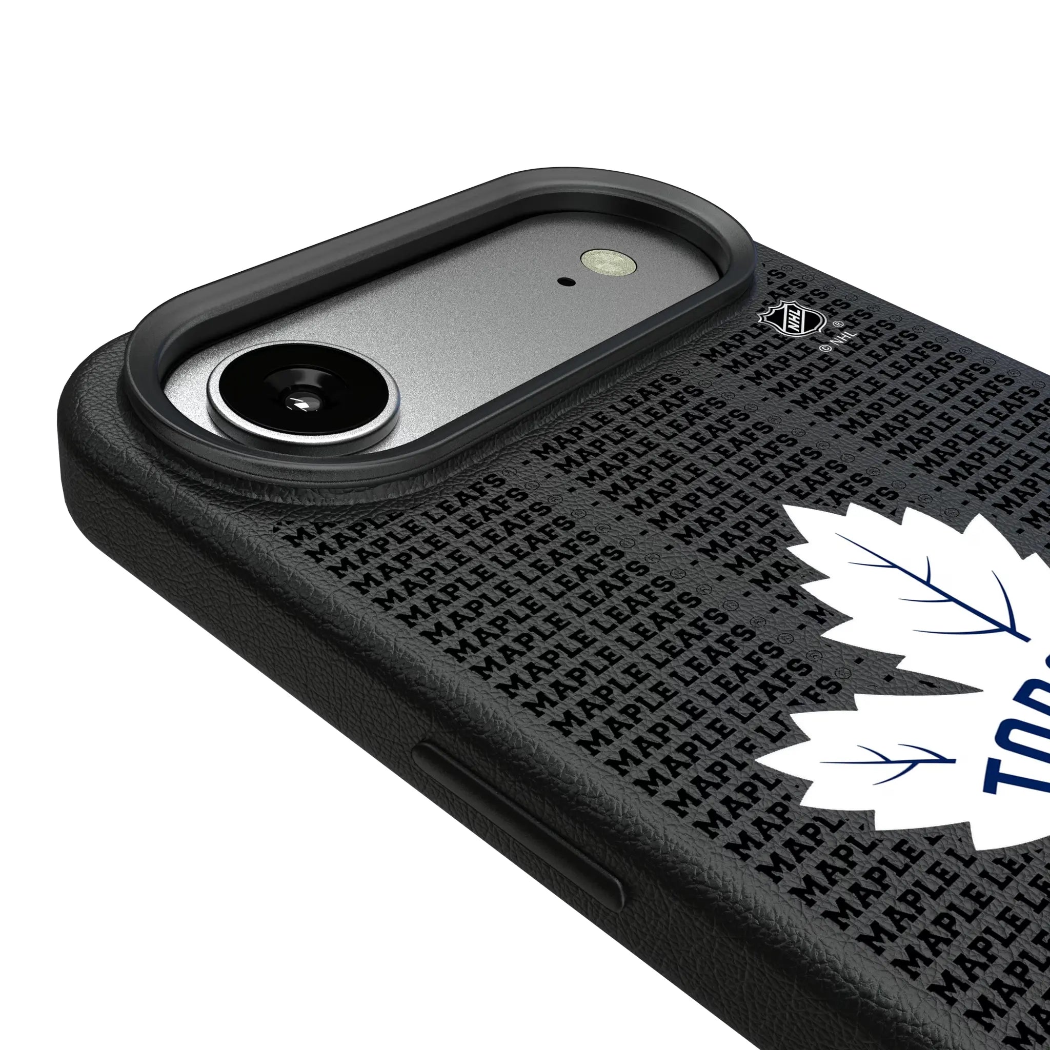 Toronto Maple Leafs Text Backdrop MagSafe Compatible Phone Case for Apple iPhone