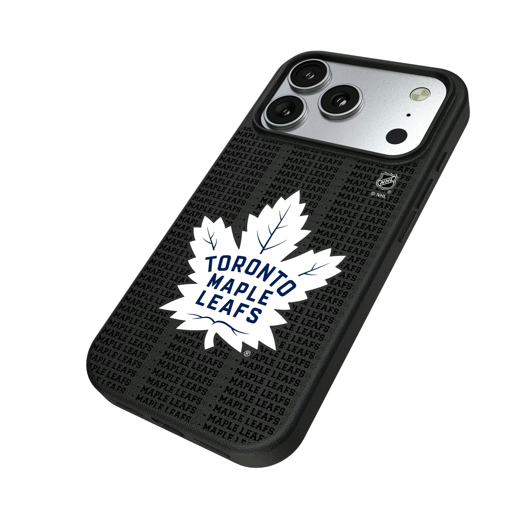 Toronto Maple Leafs Text Backdrop MagSafe Compatible Phone Case for Apple iPhone - Sports Gifts, Sports Memorabilia, Sports Collectibles, Fan Shop
