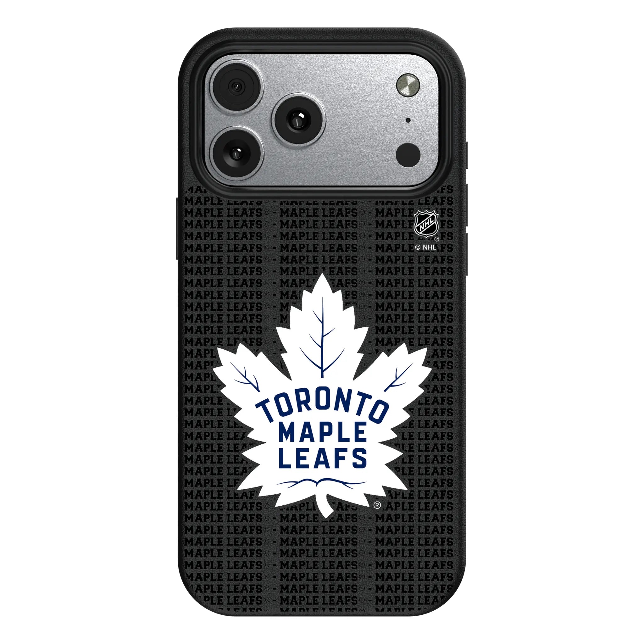 Toronto Maple Leafs Text Backdrop MagSafe Compatible Phone Case for Apple iPhone