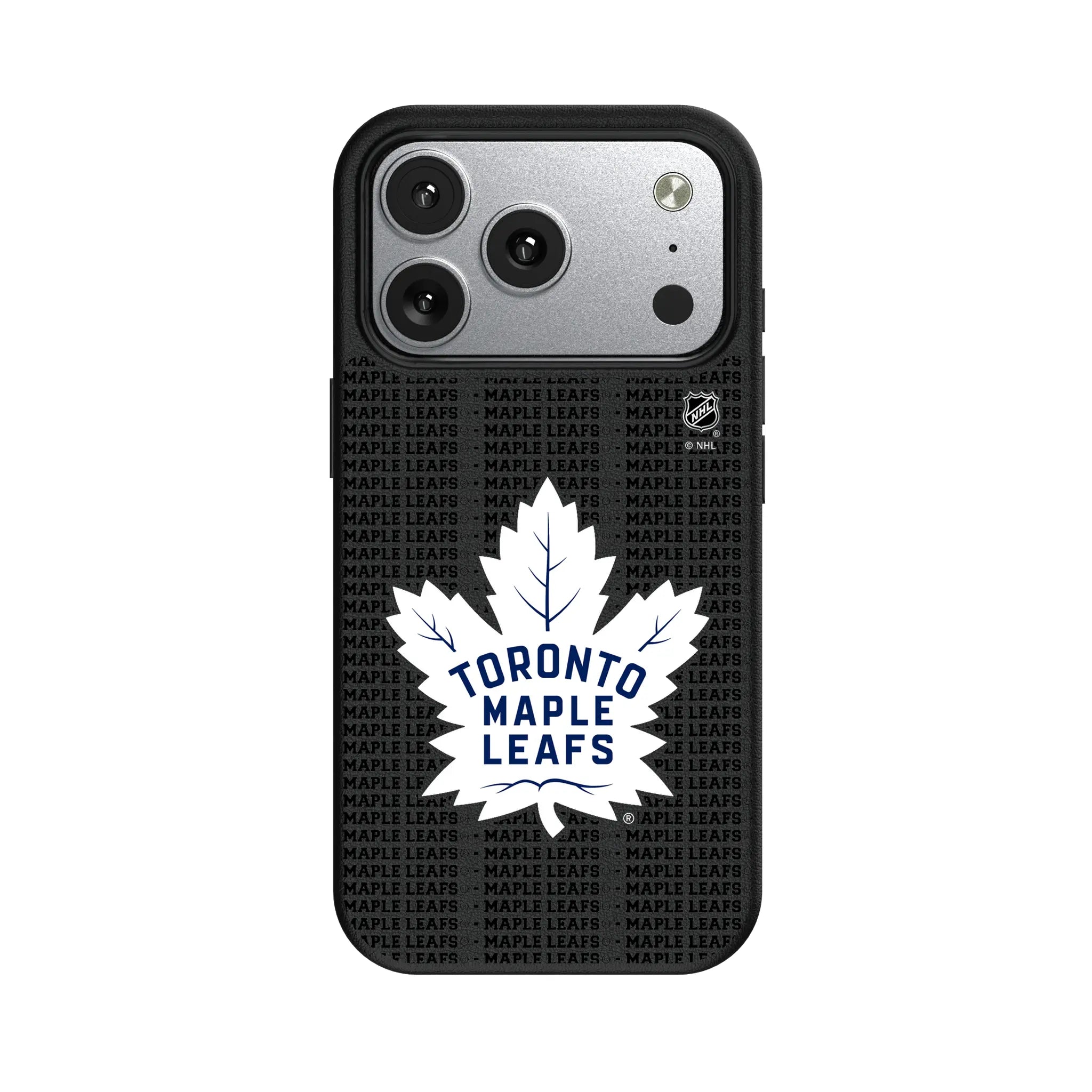 Toronto Maple Leafs Text Backdrop MagSafe Compatible Phone Case for Apple iPhone
