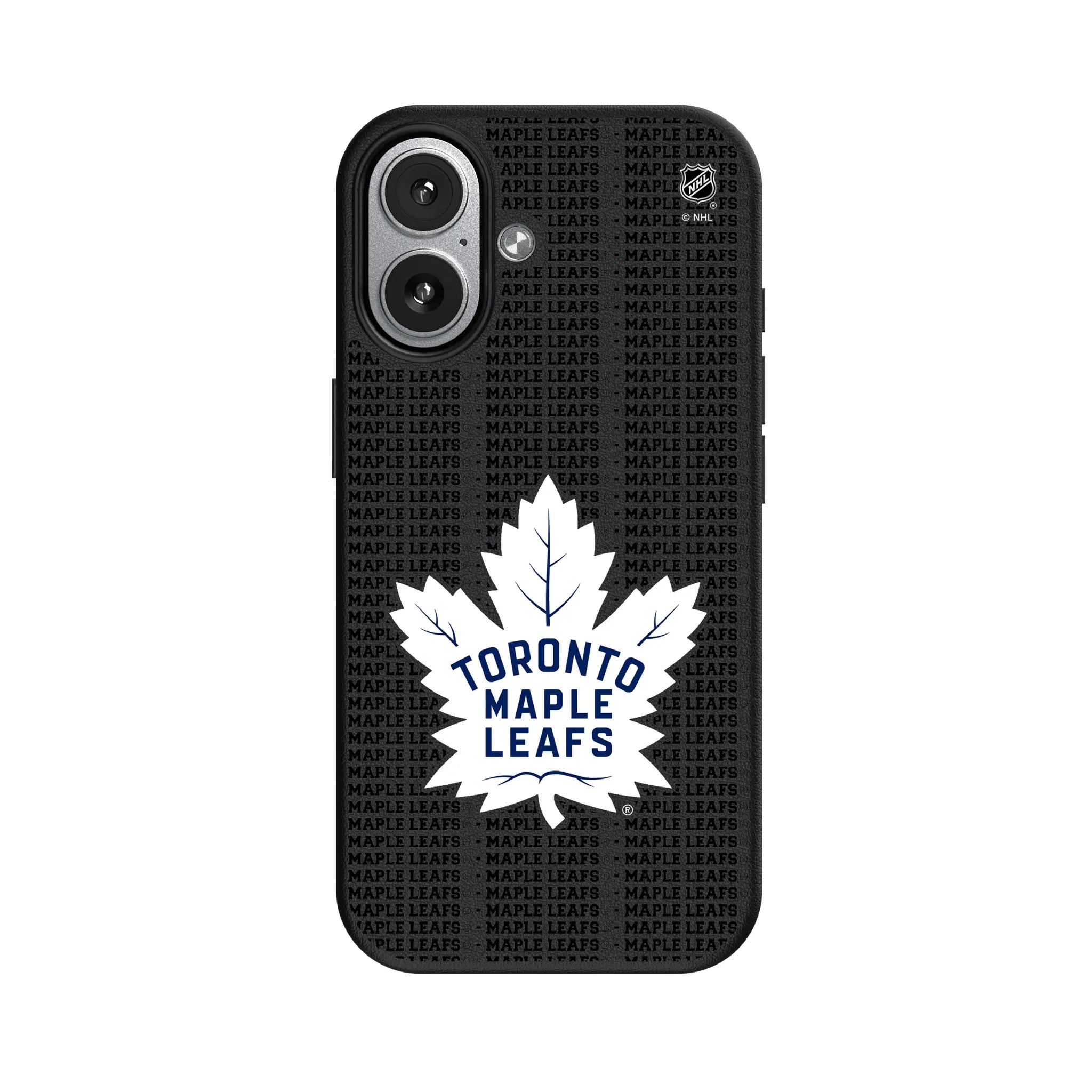 Toronto Maple Leafs Text Backdrop MagSafe Compatible Phone Case for Apple iPhone