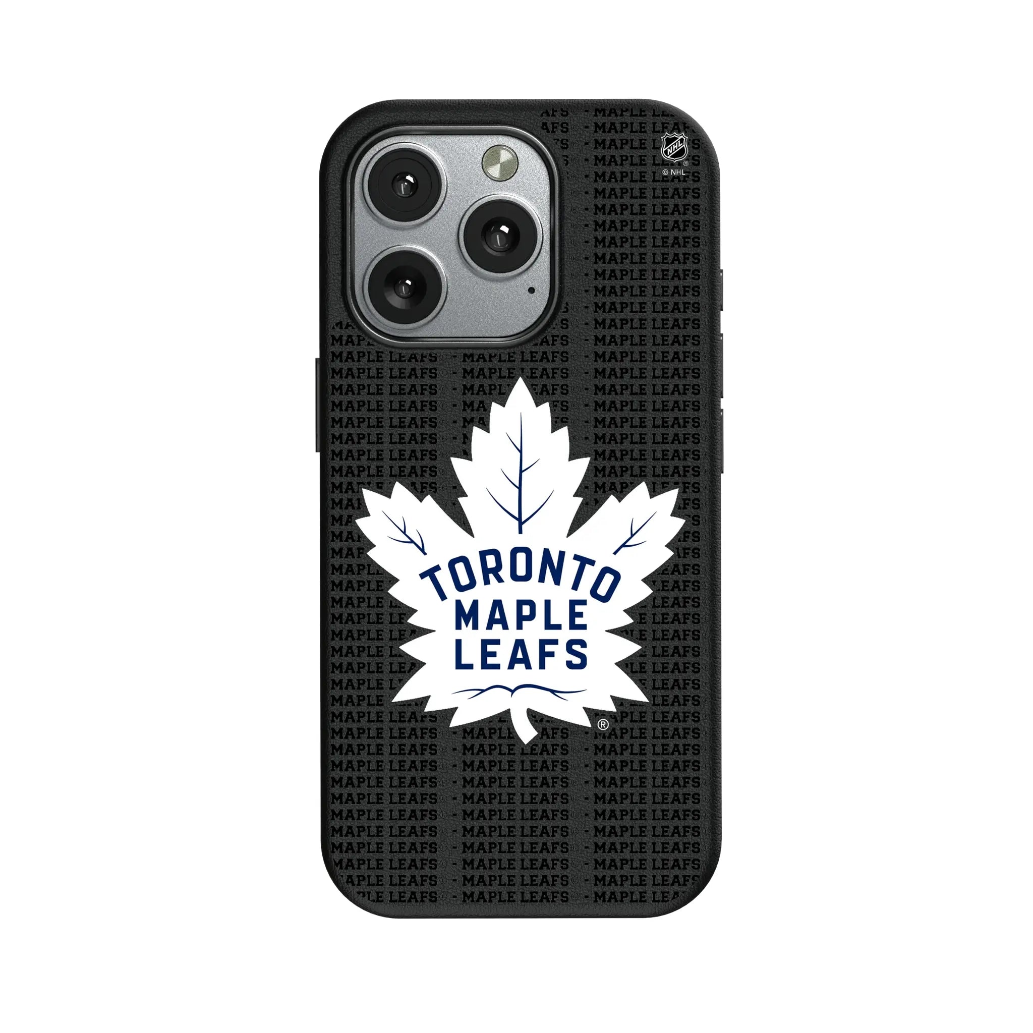Toronto Maple Leafs Text Backdrop MagSafe Compatible Phone Case for Apple iPhone