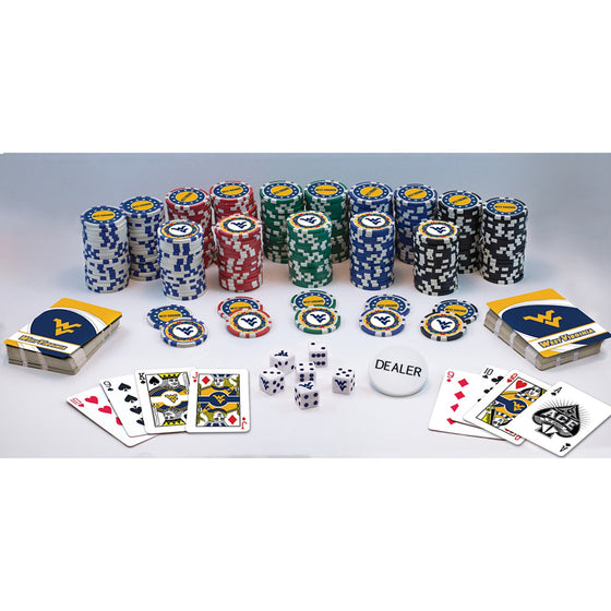 West Virginia Mountaineers 300 Piece Poker Set - 757 Sports Collectibles
