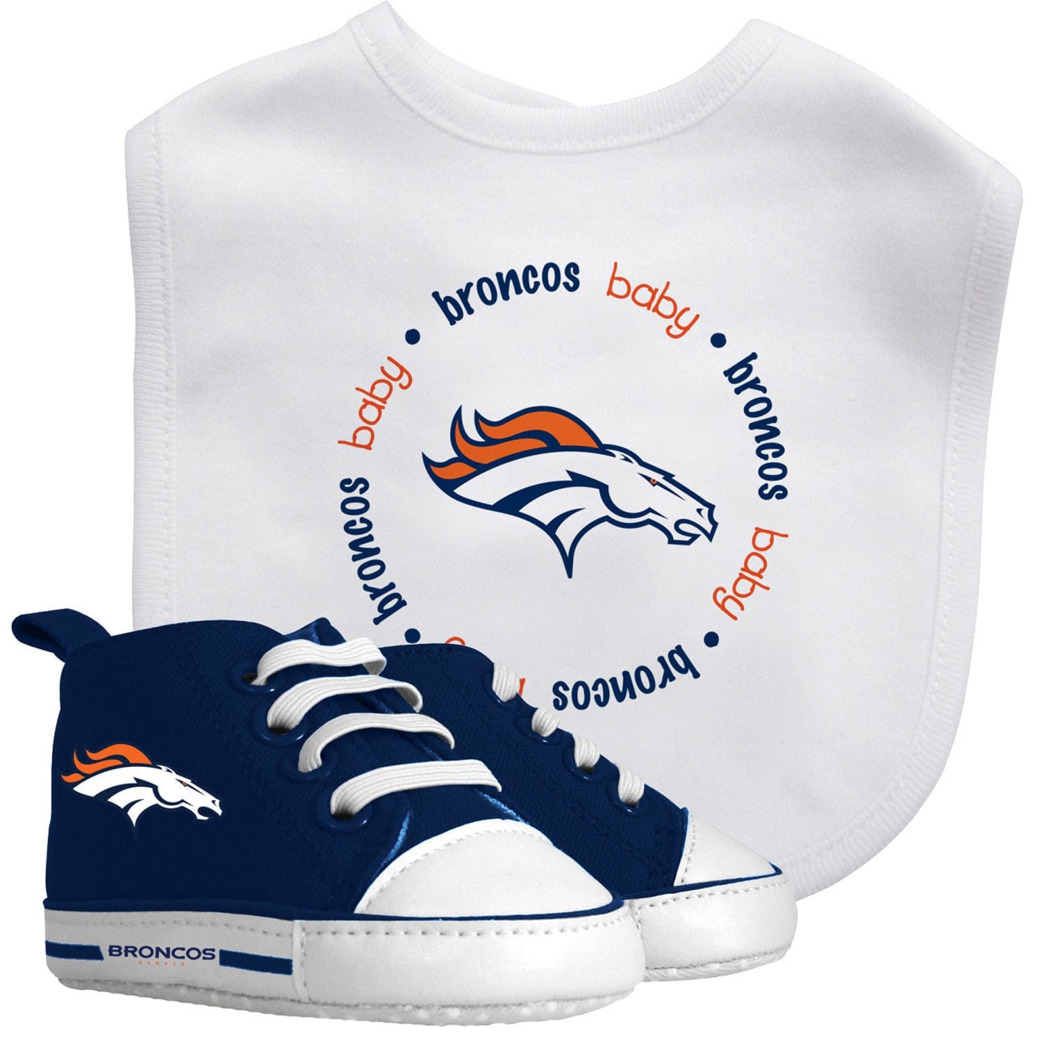 Denver Broncos 2-Piece Baby Gift Set - Sports Gifts, Sports Memorabilia, Sports Collectibles, Fan Shop